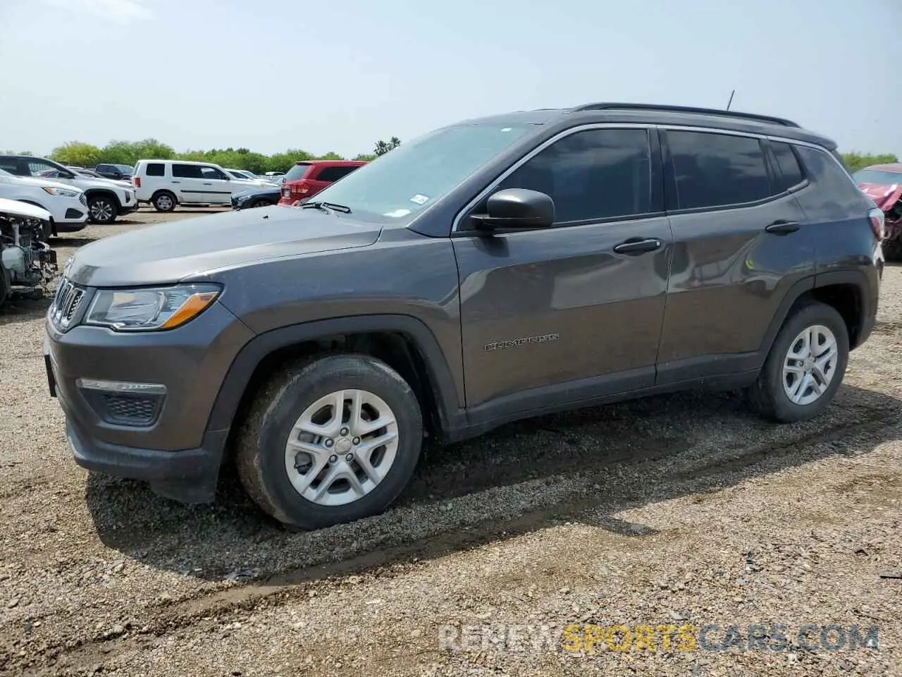 1 Photograph of a damaged car 3C4NJCAB0MT508482 JEEP COMPASS 2021