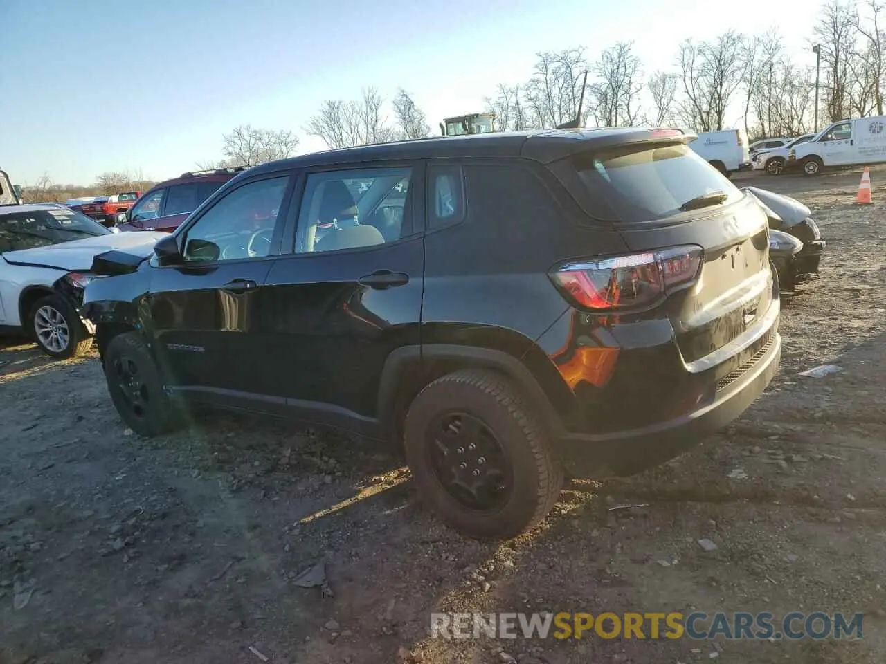 2 Photograph of a damaged car 3C4NJCAB1MT576953 JEEP COMPASS 2021