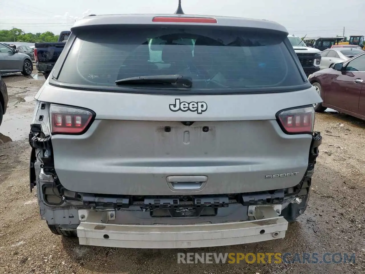6 Photograph of a damaged car 3C4NJCAB2MT510962 JEEP COMPASS 2021