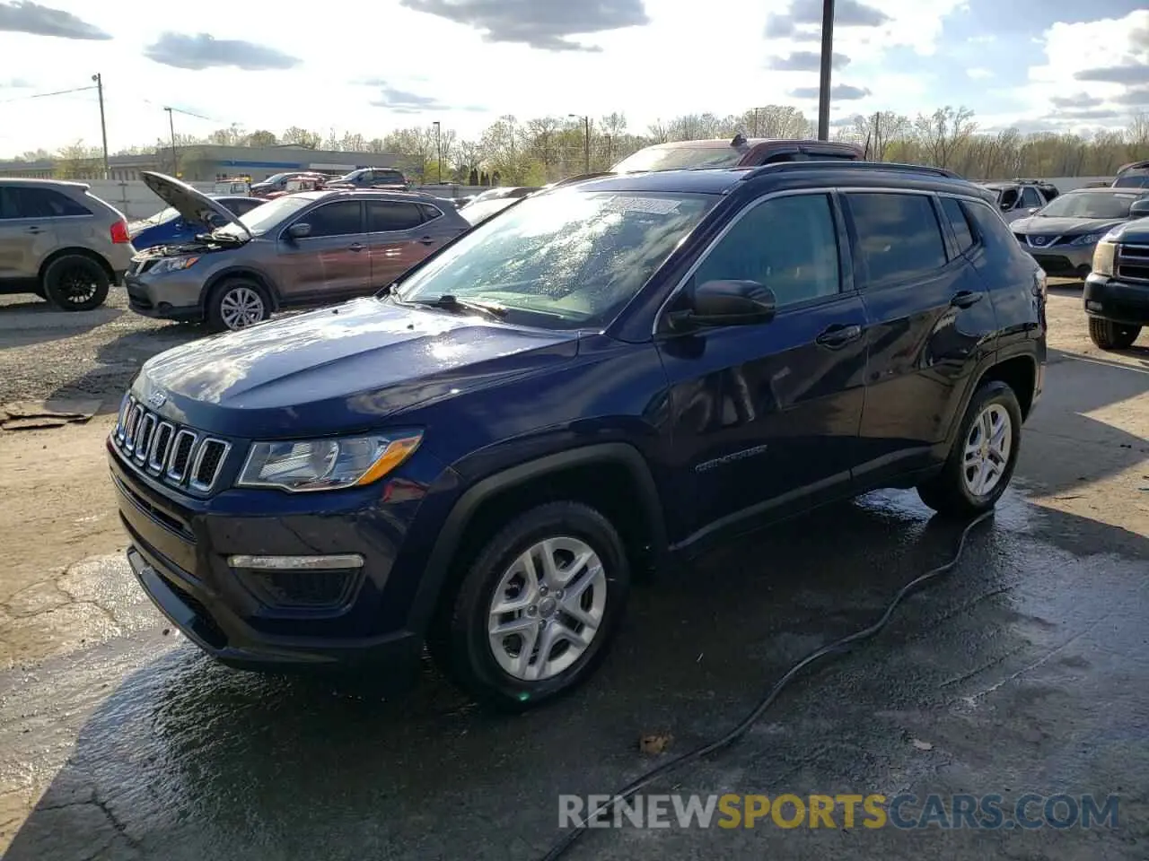 1 Photograph of a damaged car 3C4NJCAB3MT526748 JEEP COMPASS 2021