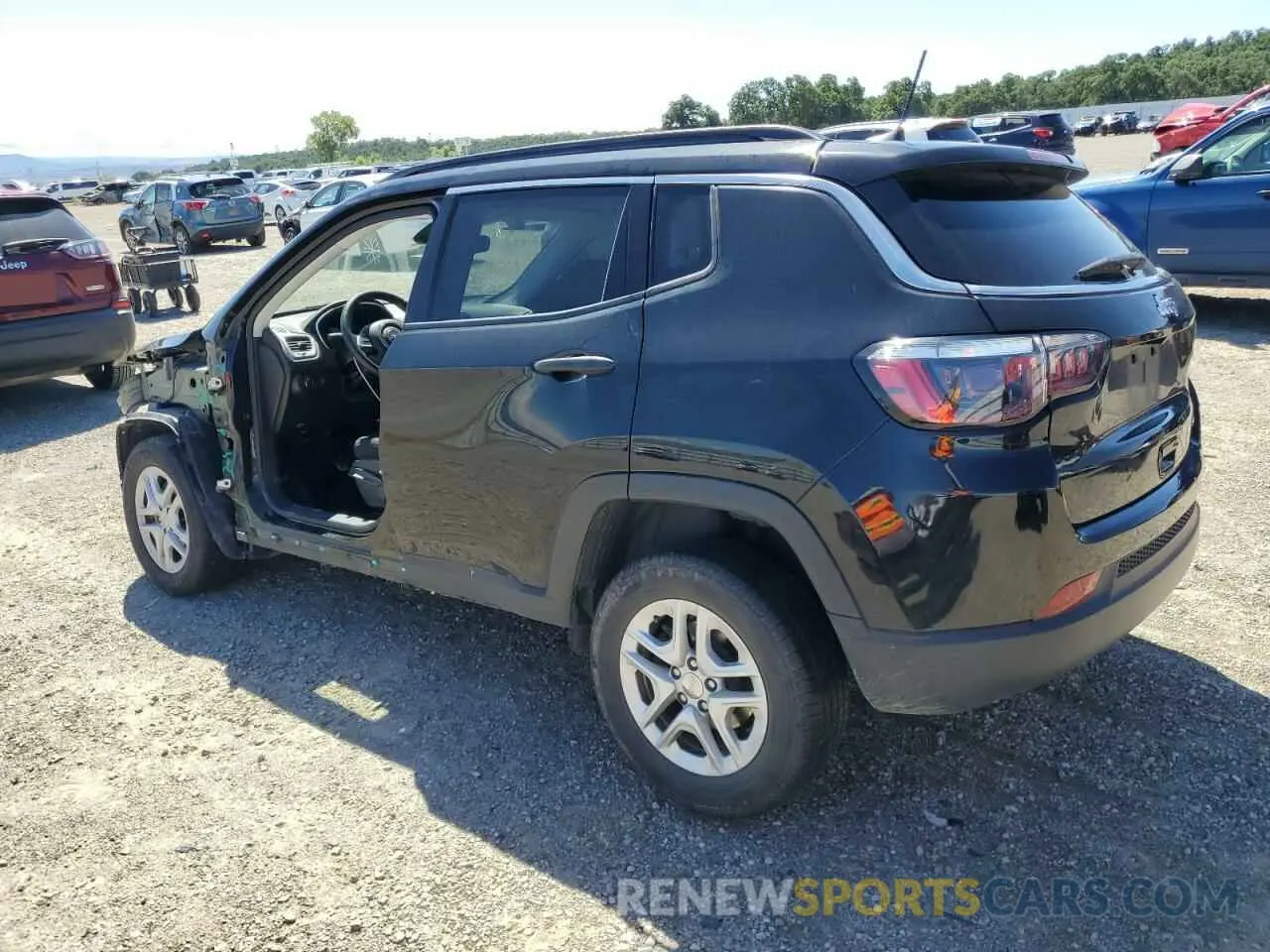 2 Photograph of a damaged car 3C4NJCAB3MT535174 JEEP COMPASS 2021