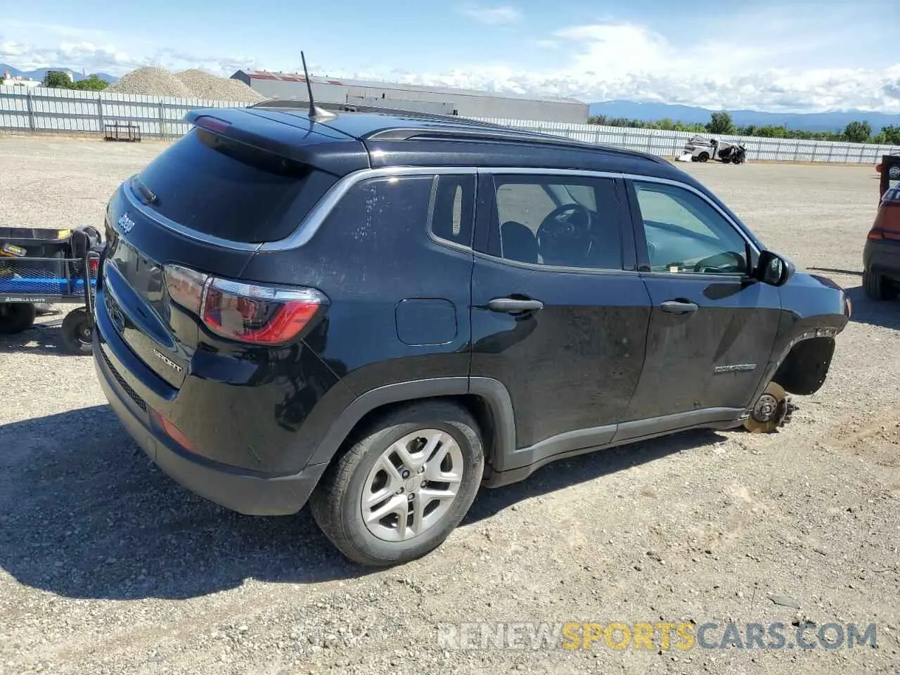 3 Photograph of a damaged car 3C4NJCAB3MT535174 JEEP COMPASS 2021
