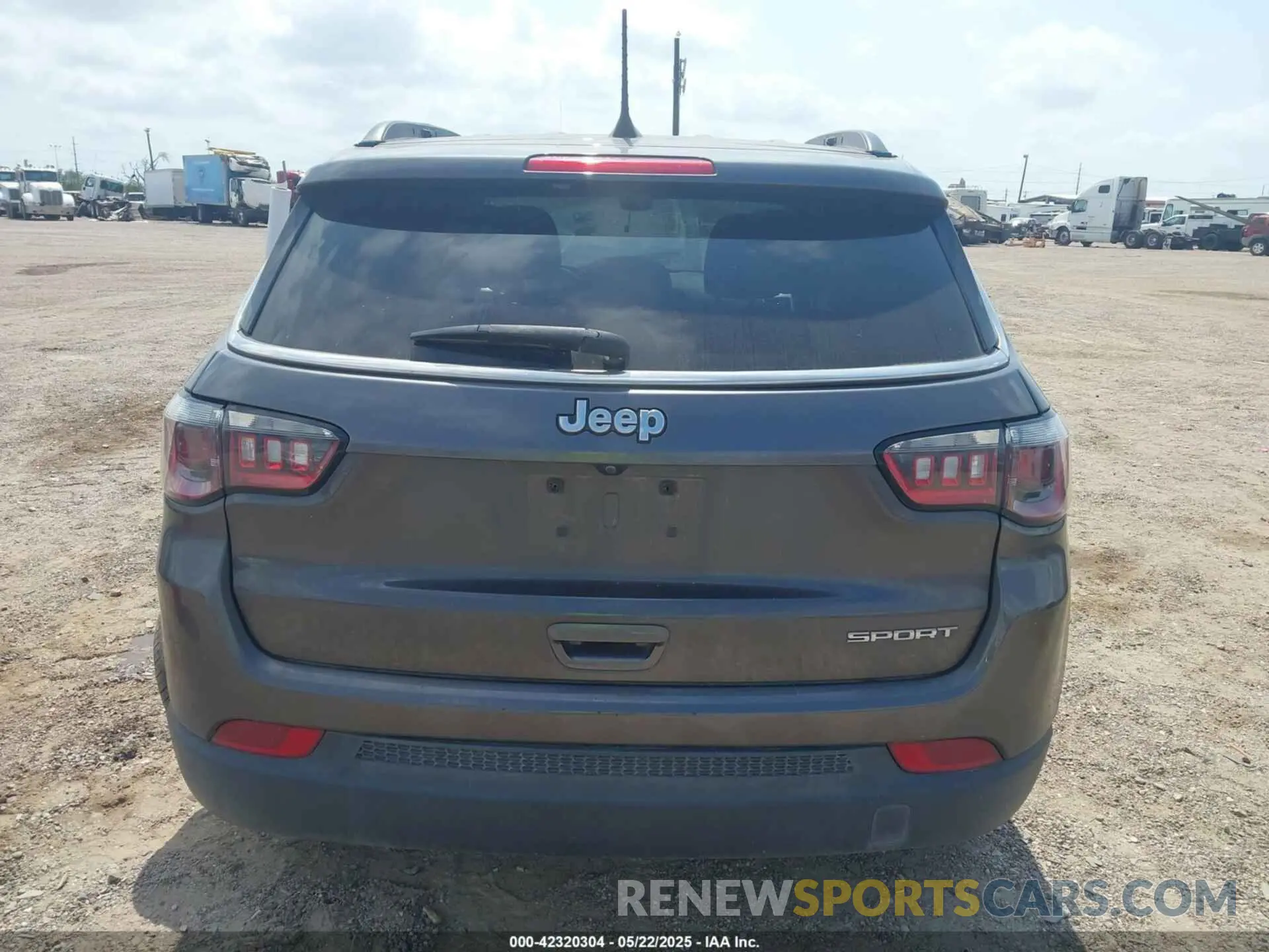 16 Photograph of a damaged car 3C4NJCAB3MT570930 JEEP COMPASS 2021