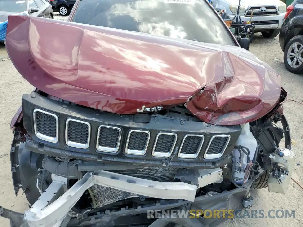 11 Photograph of a damaged car 3C4NJCAB7MT508401 JEEP COMPASS 2021