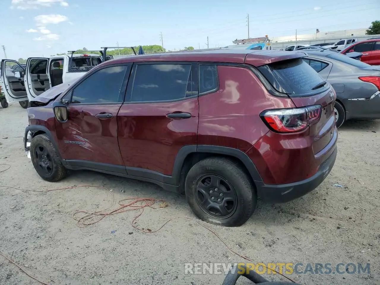 2 Photograph of a damaged car 3C4NJCAB7MT508401 JEEP COMPASS 2021