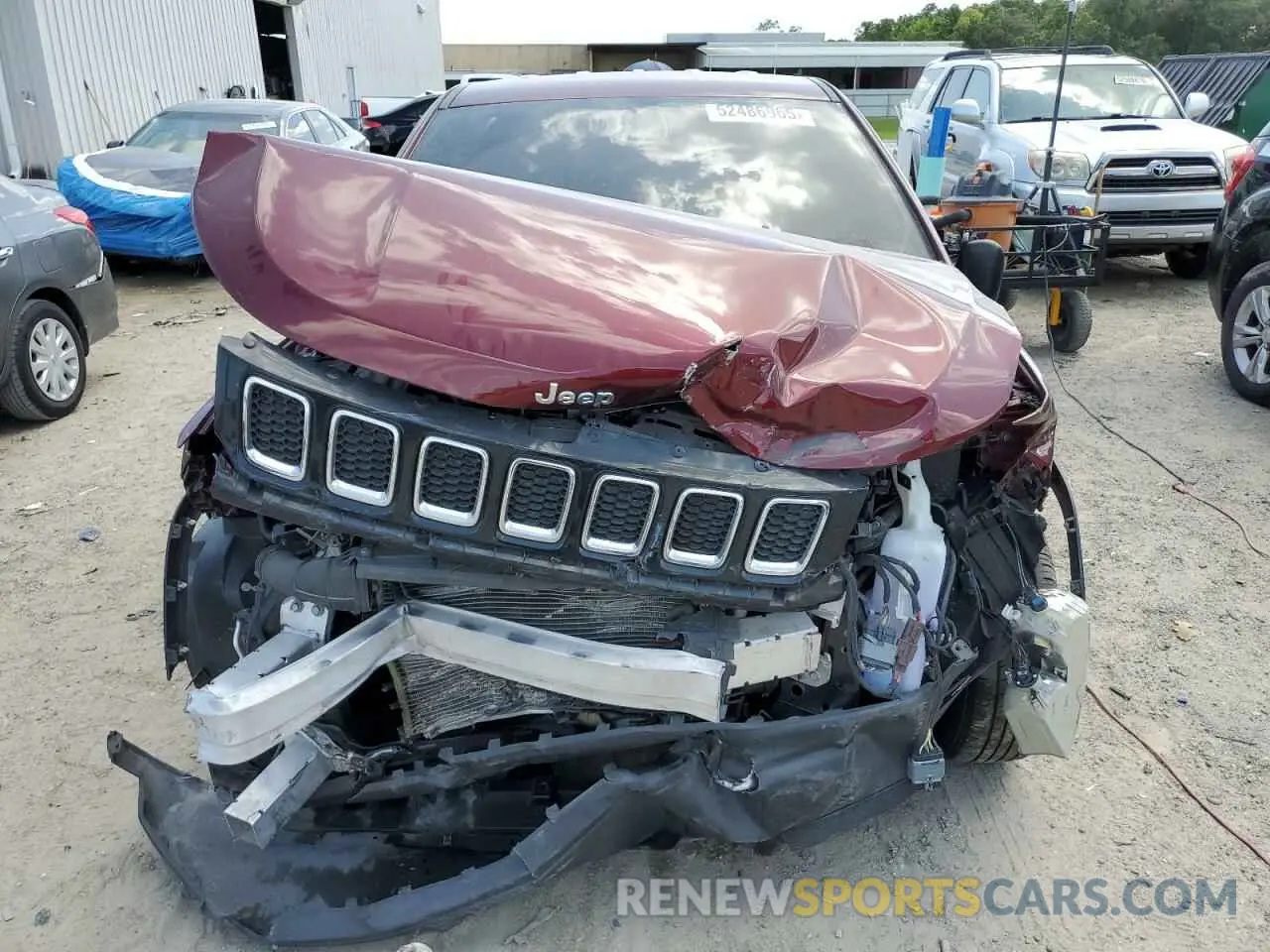 5 Photograph of a damaged car 3C4NJCAB7MT508401 JEEP COMPASS 2021