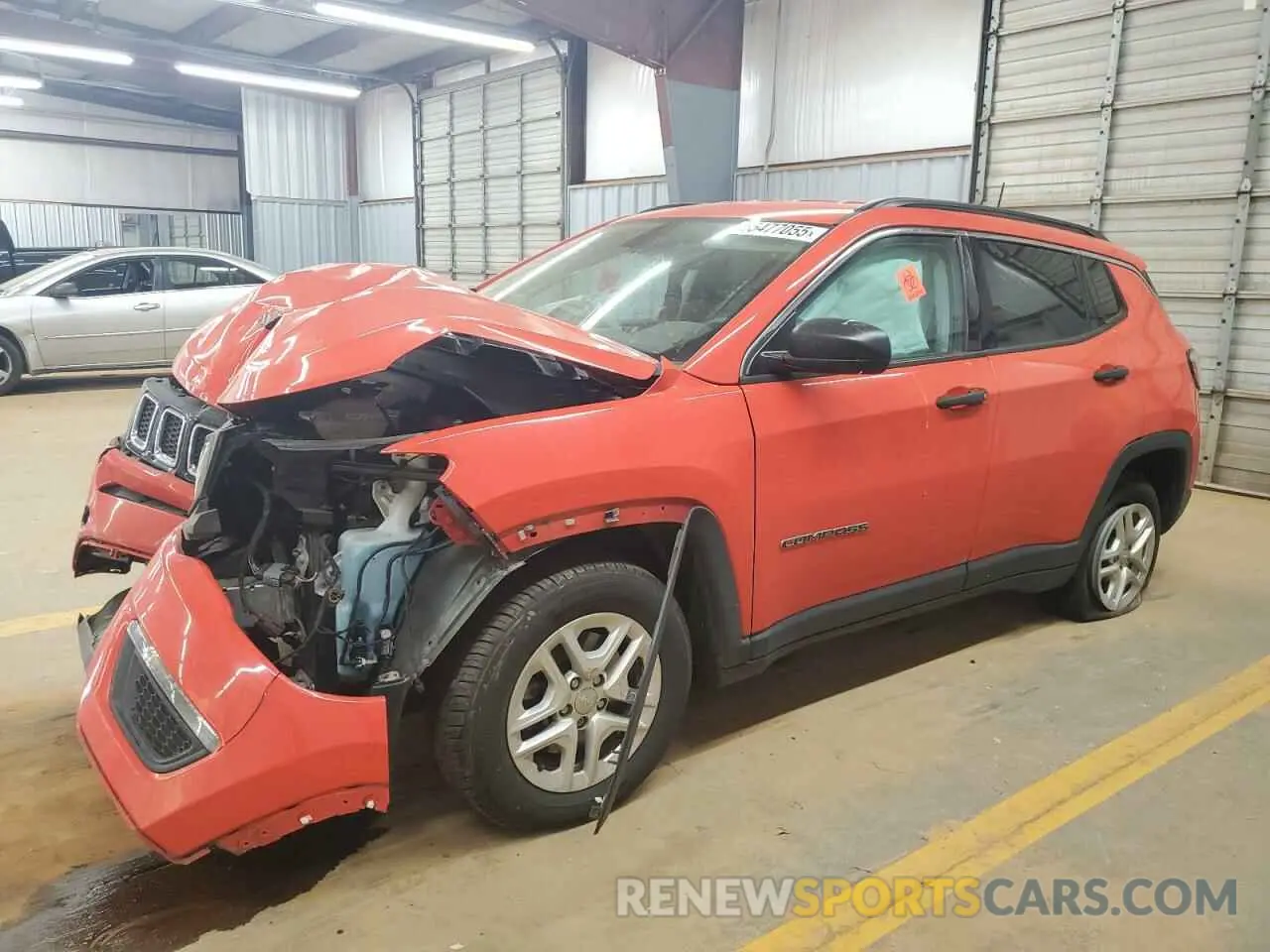 1 Photograph of a damaged car 3C4NJCAB8MT508181 JEEP COMPASS 2021