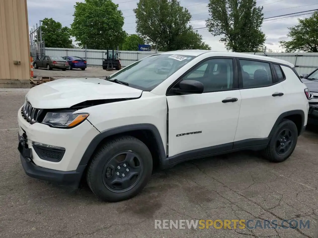 1 Photograph of a damaged car 3C4NJCAB9MT511011 JEEP COMPASS 2021
