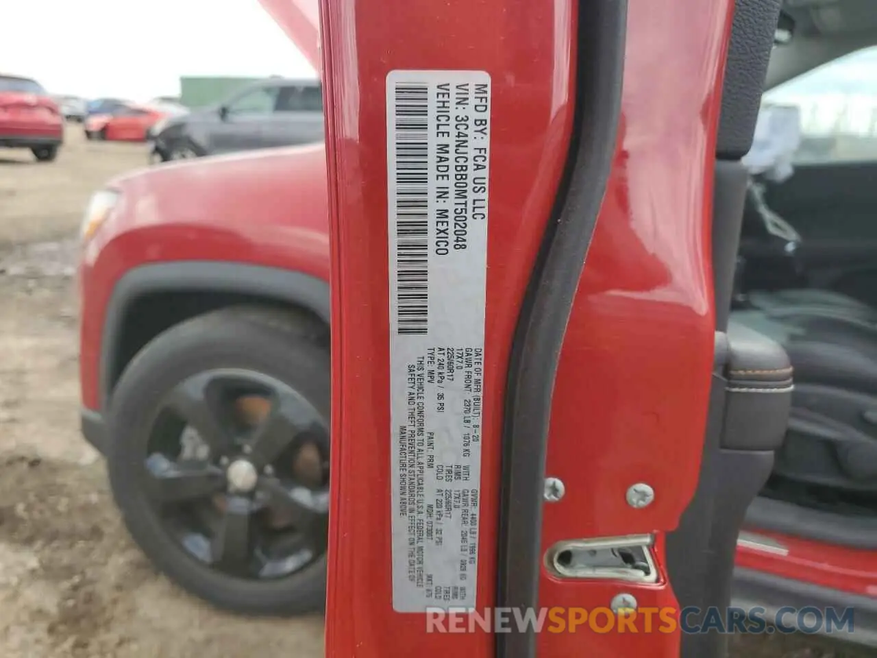 14 Photograph of a damaged car 3C4NJCBB0MT502048 JEEP COMPASS 2021