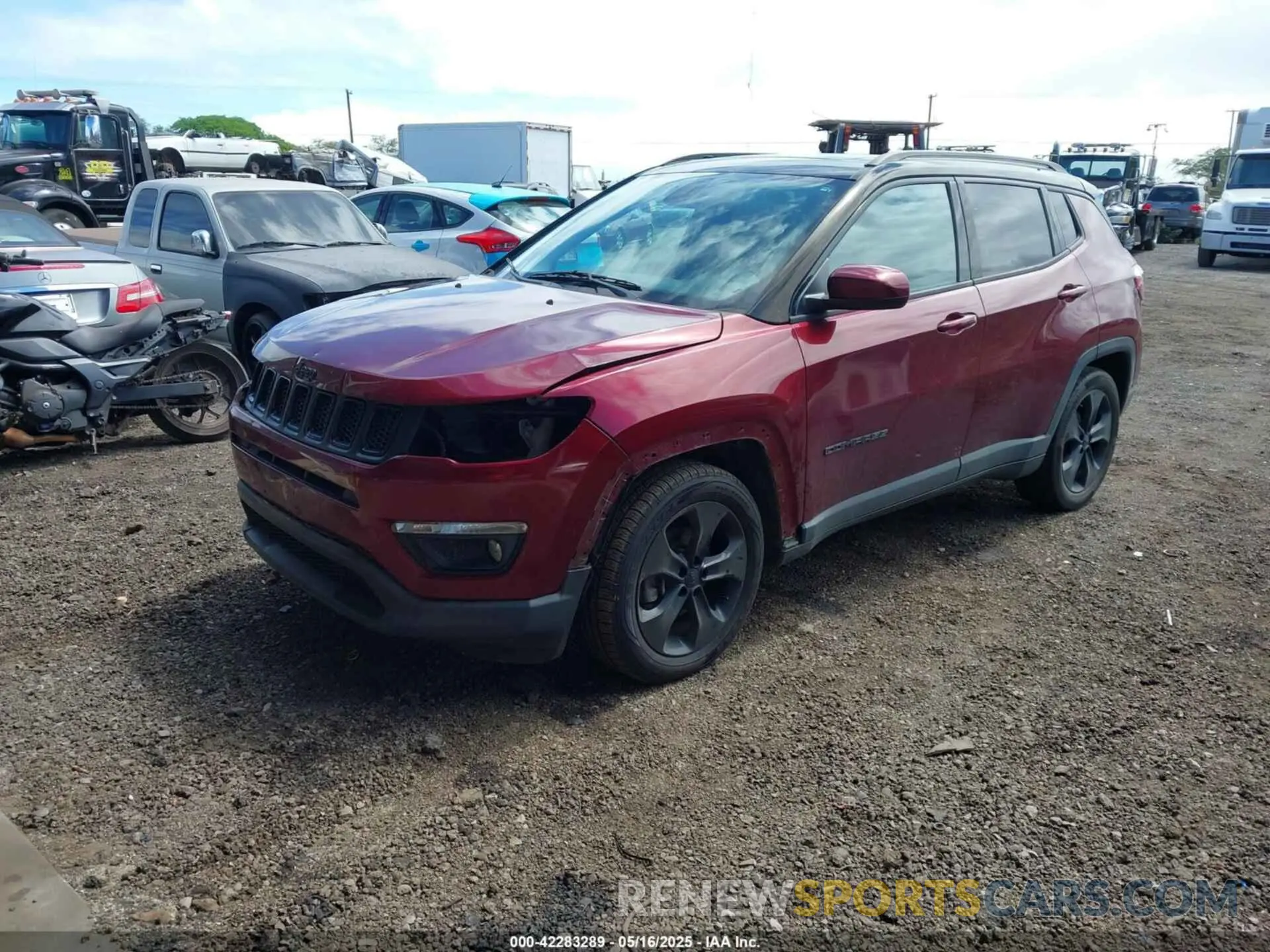 2 Photograph of a damaged car 3C4NJCBB0MT510361 JEEP COMPASS 2021