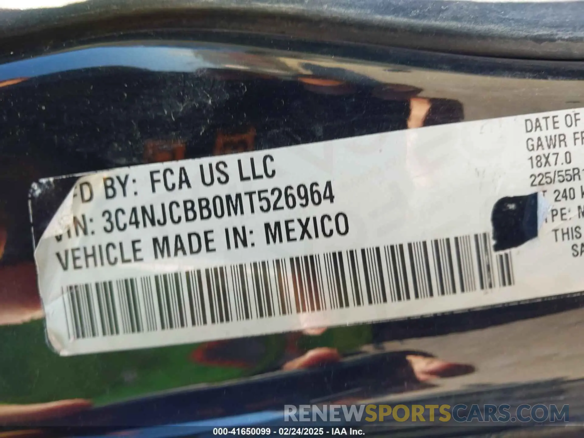 9 Photograph of a damaged car 3C4NJCBB0MT526964 JEEP COMPASS 2021