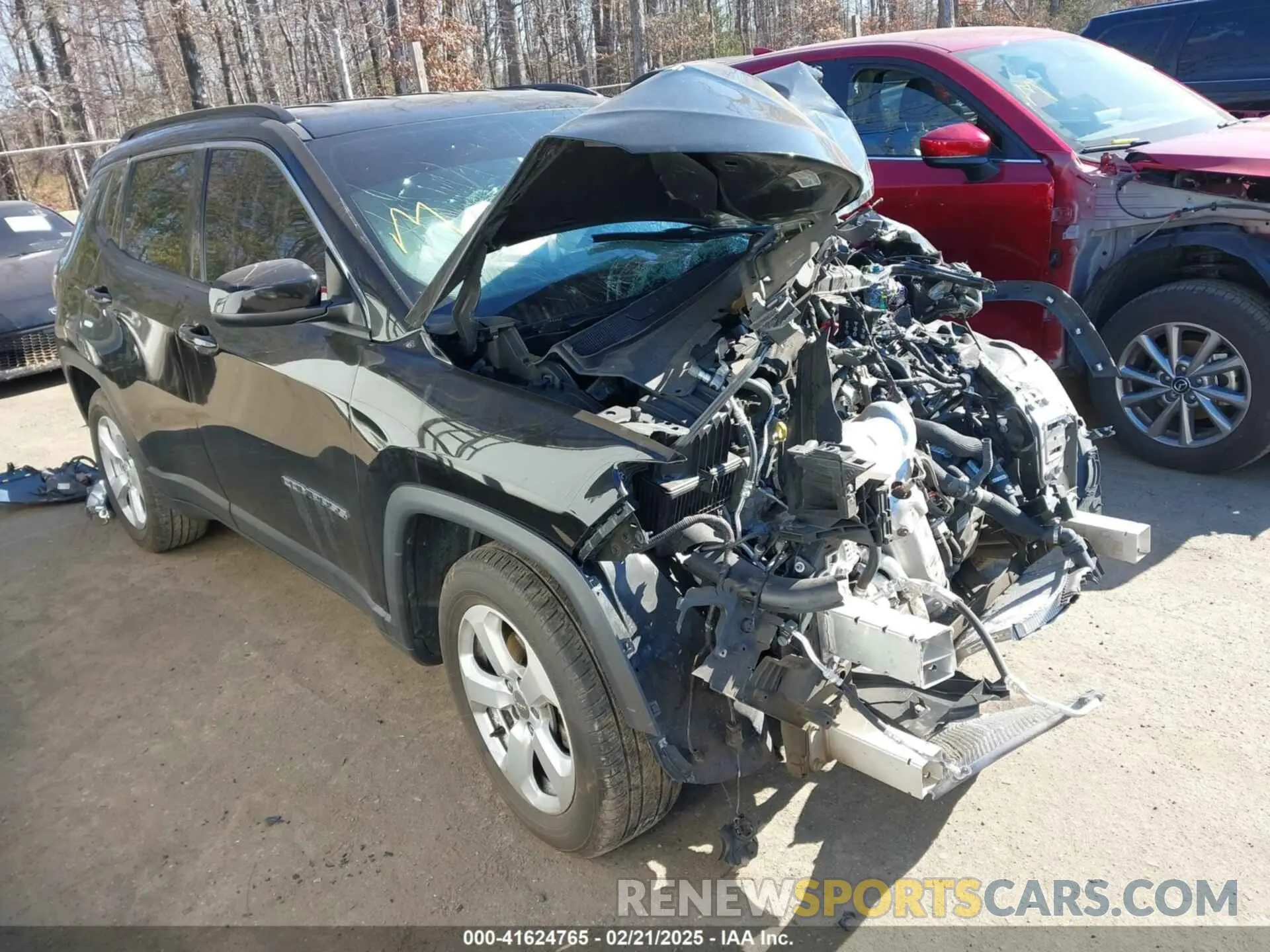 1 Photograph of a damaged car 3C4NJCBB0MT542758 JEEP COMPASS 2021