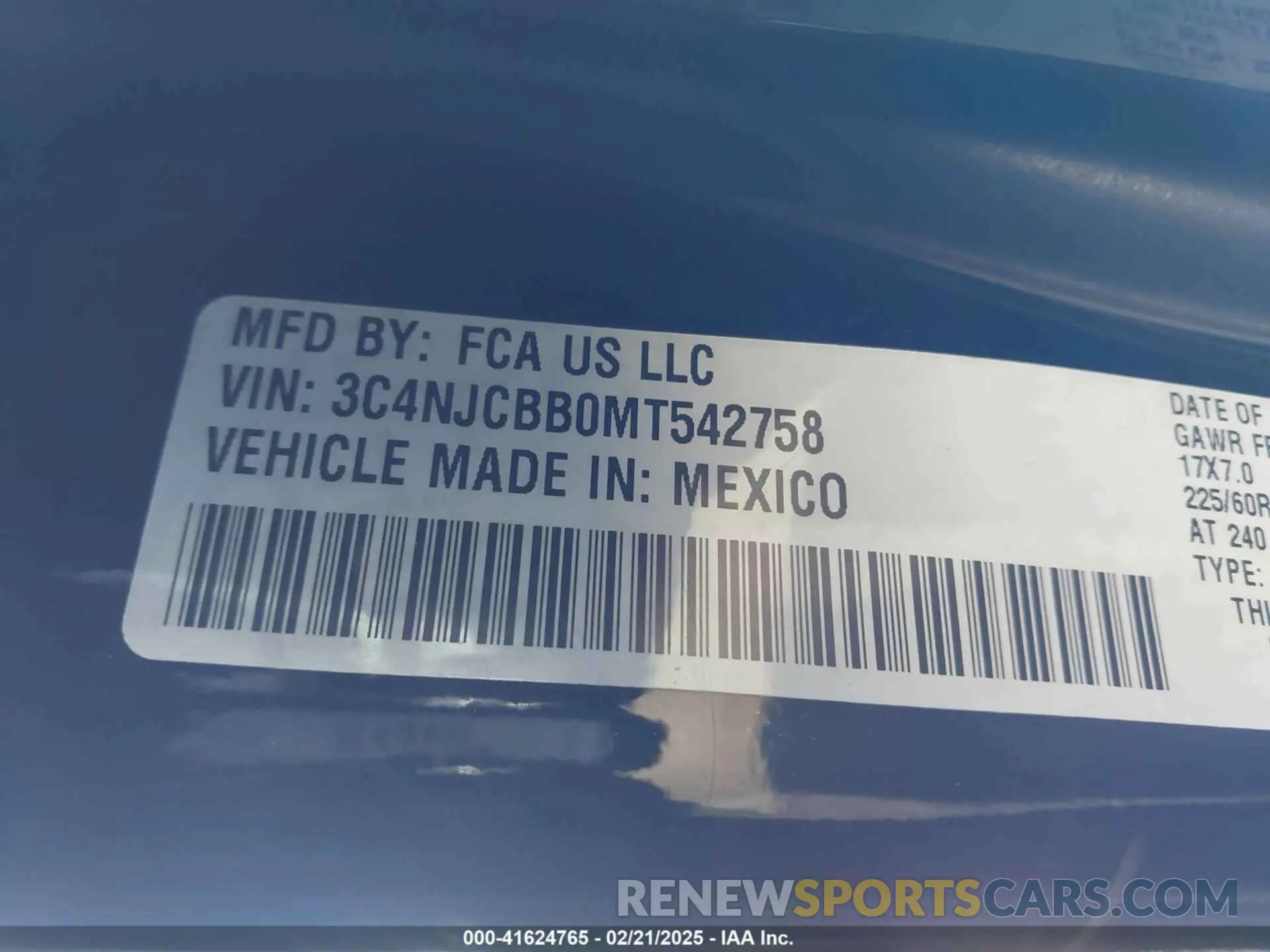 9 Photograph of a damaged car 3C4NJCBB0MT542758 JEEP COMPASS 2021