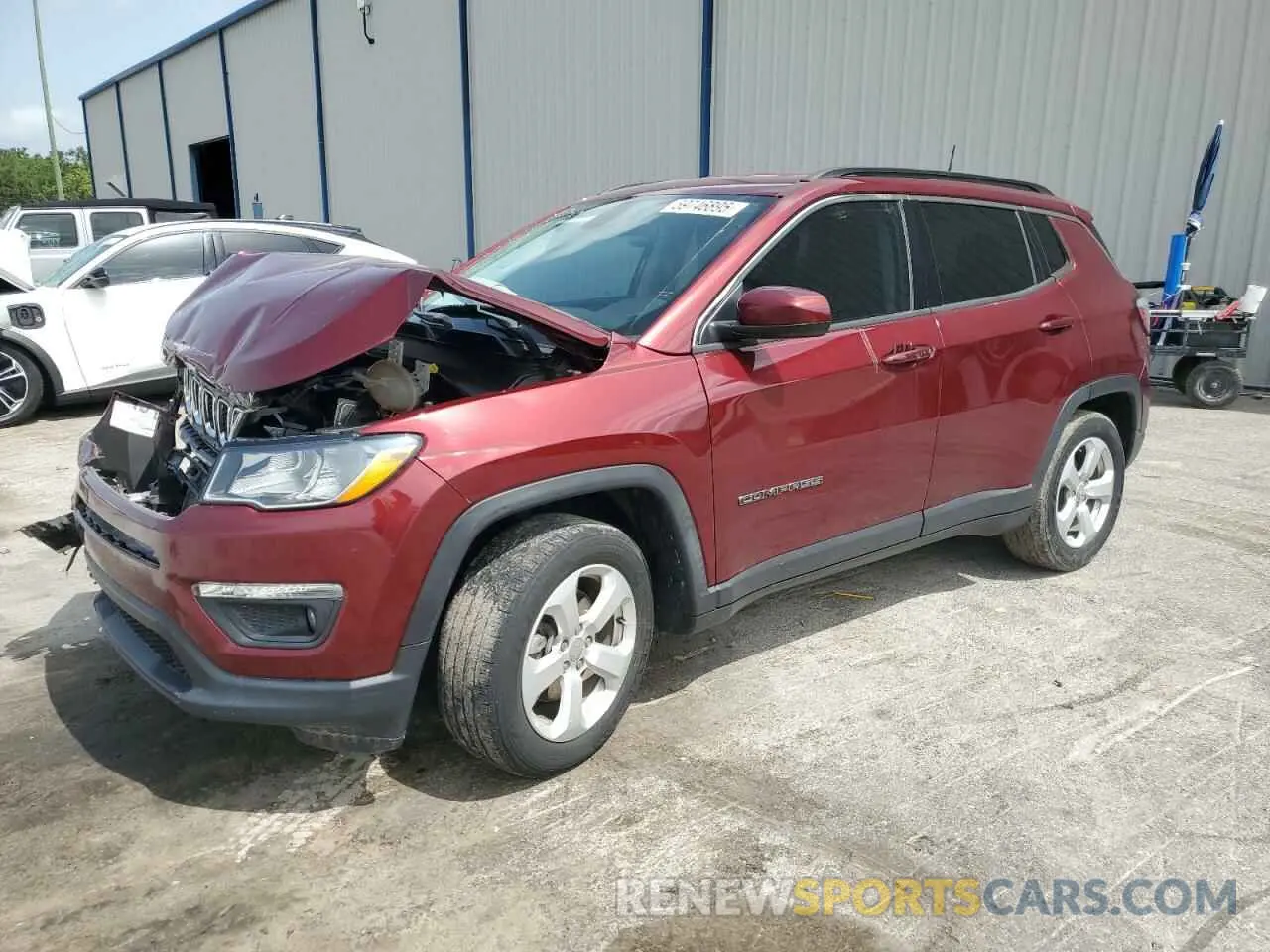 1 Photograph of a damaged car 3C4NJCBB1MT505377 JEEP COMPASS 2021