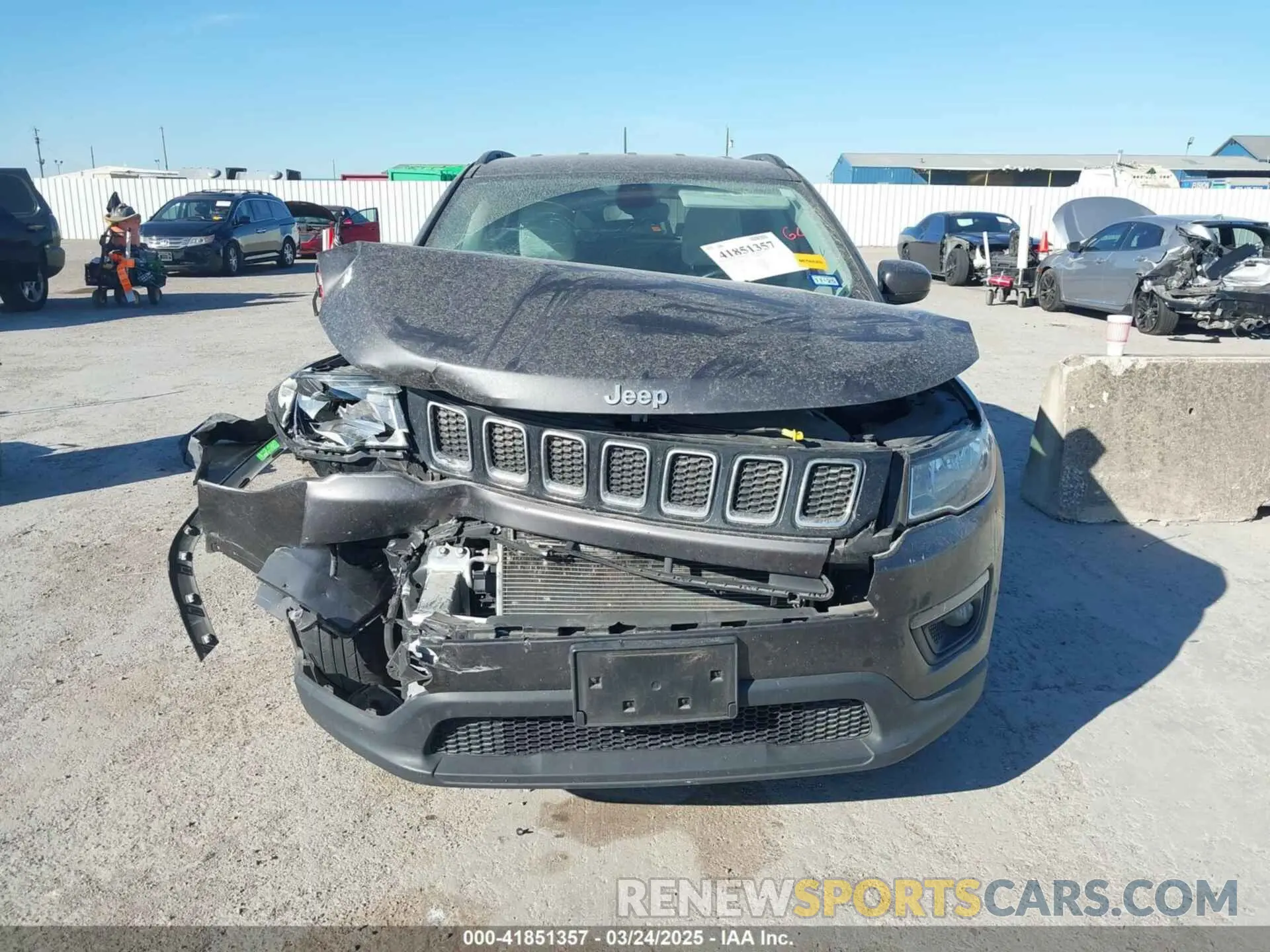 12 Photograph of a damaged car 3C4NJCBB1MT505864 JEEP COMPASS 2021