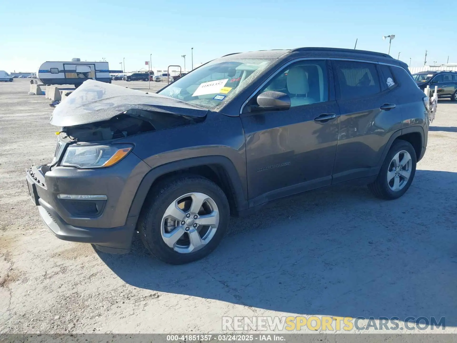 2 Photograph of a damaged car 3C4NJCBB1MT505864 JEEP COMPASS 2021