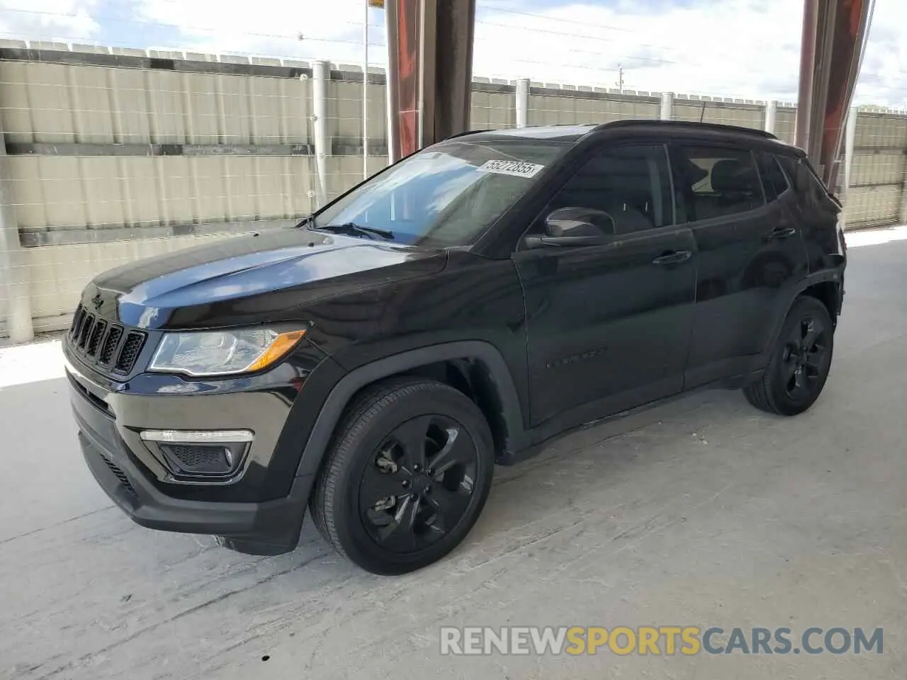 1 Photograph of a damaged car 3C4NJCBB1MT570942 JEEP COMPASS 2021