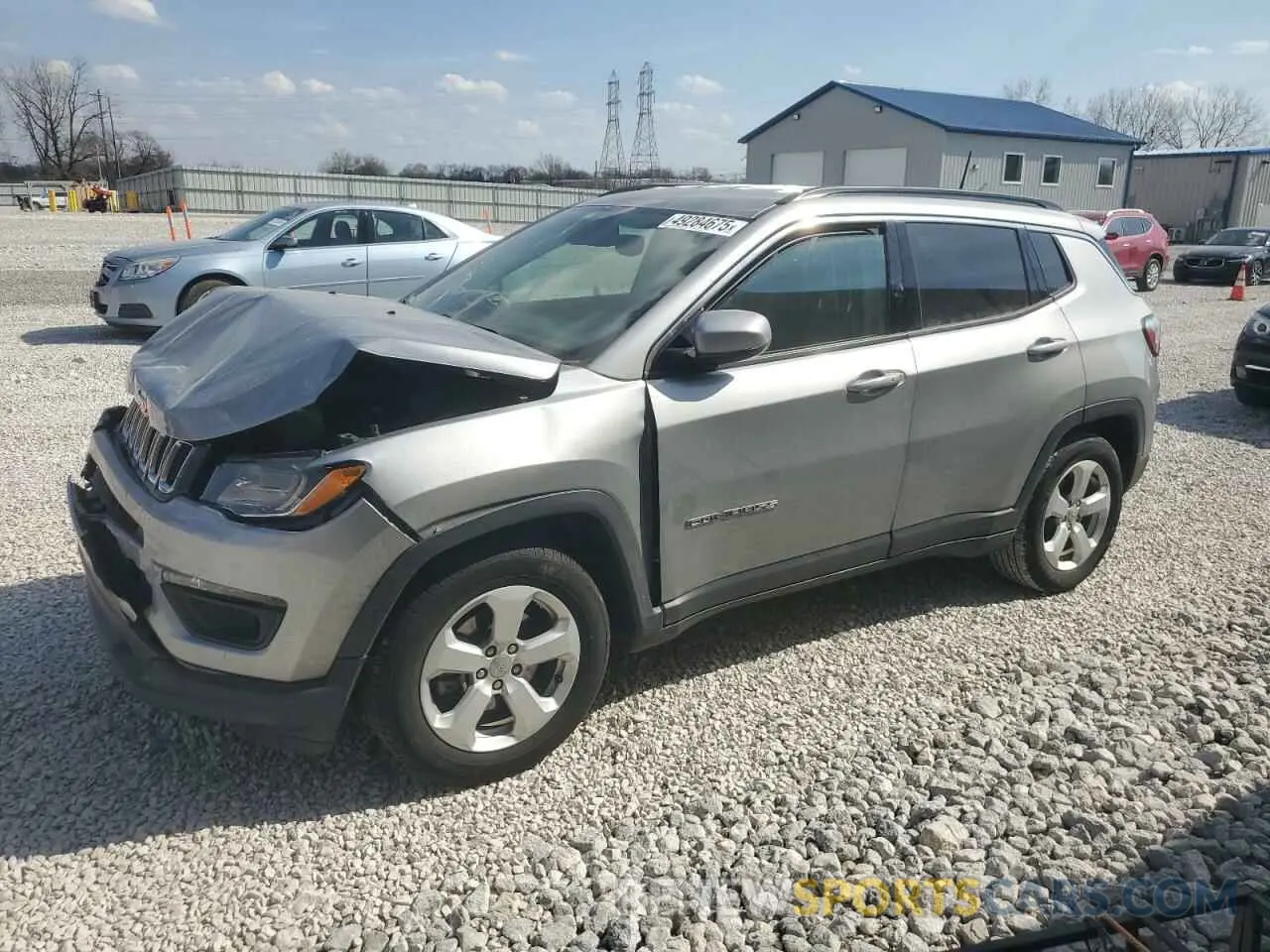1 Photograph of a damaged car 3C4NJCBB2MT518378 JEEP COMPASS 2021