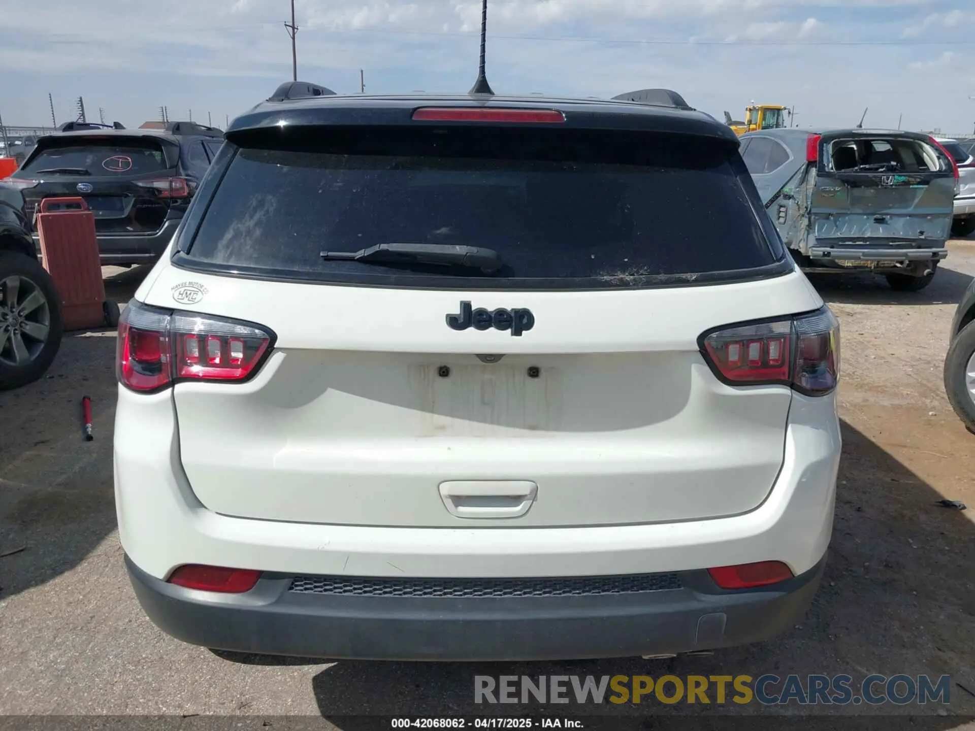 16 Photograph of a damaged car 3C4NJCBB3MT507860 JEEP COMPASS 2021