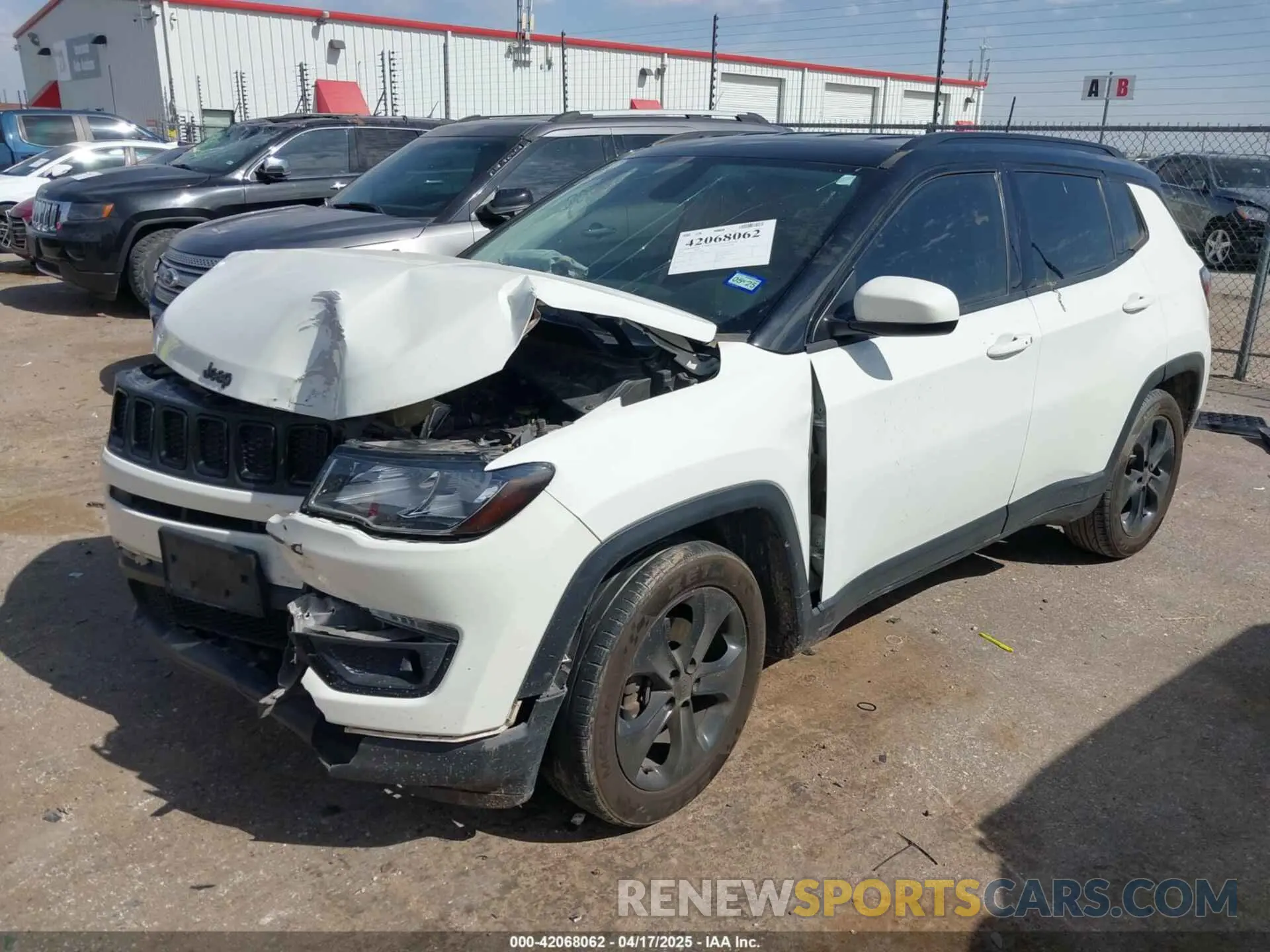 2 Photograph of a damaged car 3C4NJCBB3MT507860 JEEP COMPASS 2021