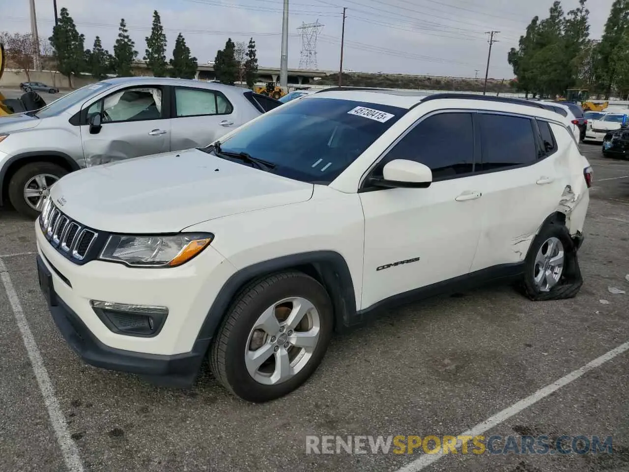 1 Photograph of a damaged car 3C4NJCBB3MT538820 JEEP COMPASS 2021