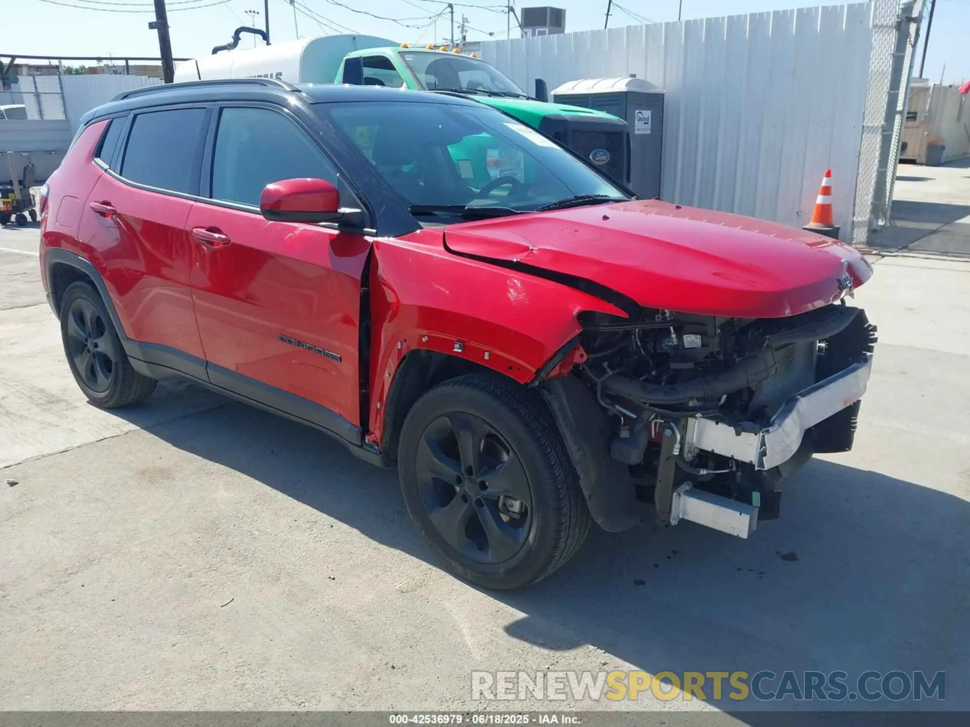 1 Photograph of a damaged car 3C4NJCBB3MT560039 JEEP COMPASS 2021