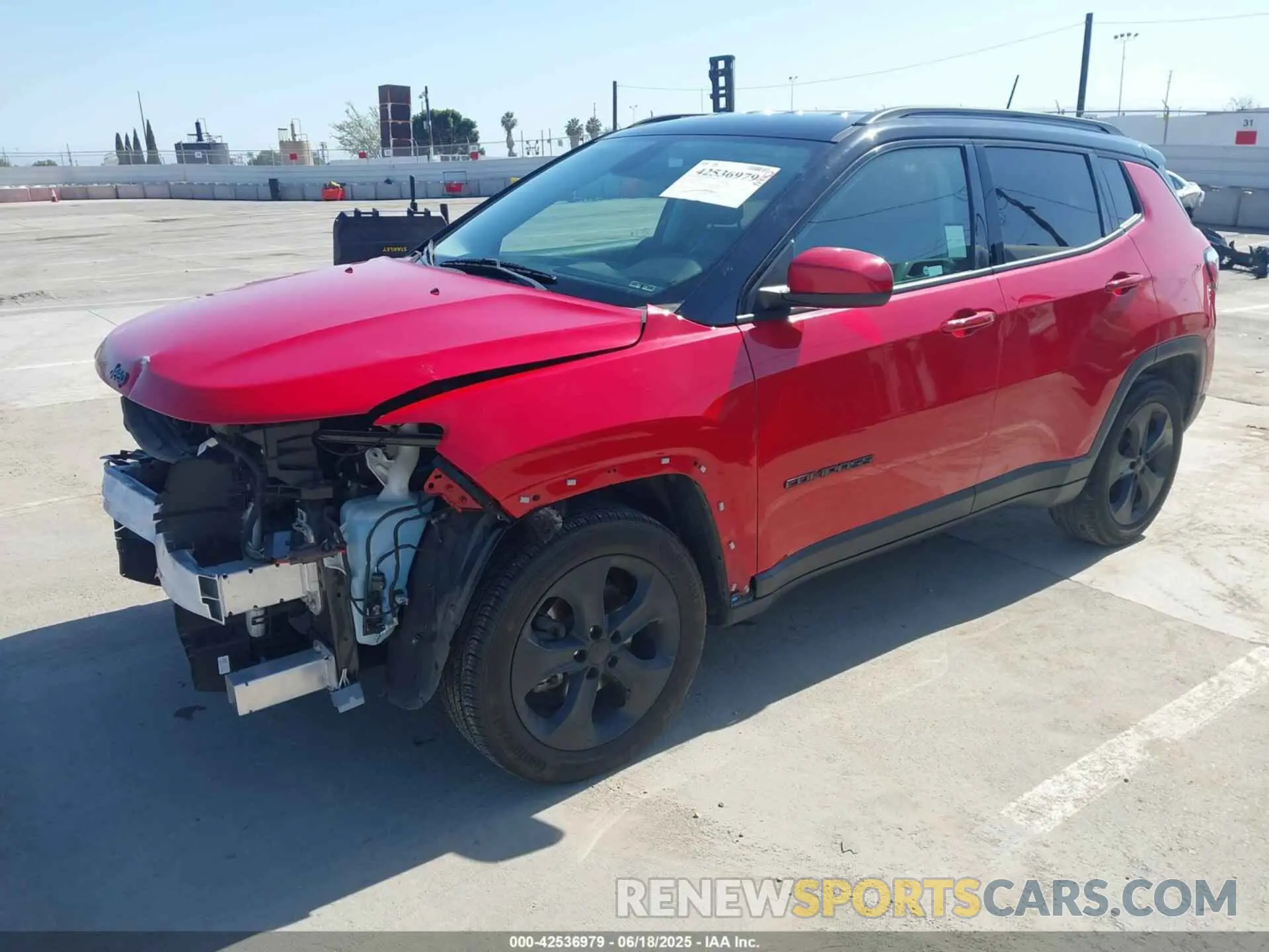 2 Photograph of a damaged car 3C4NJCBB3MT560039 JEEP COMPASS 2021