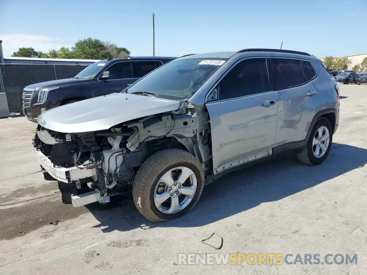 1 Photograph of a damaged car 3C4NJCBB4MT552824 JEEP COMPASS 2021