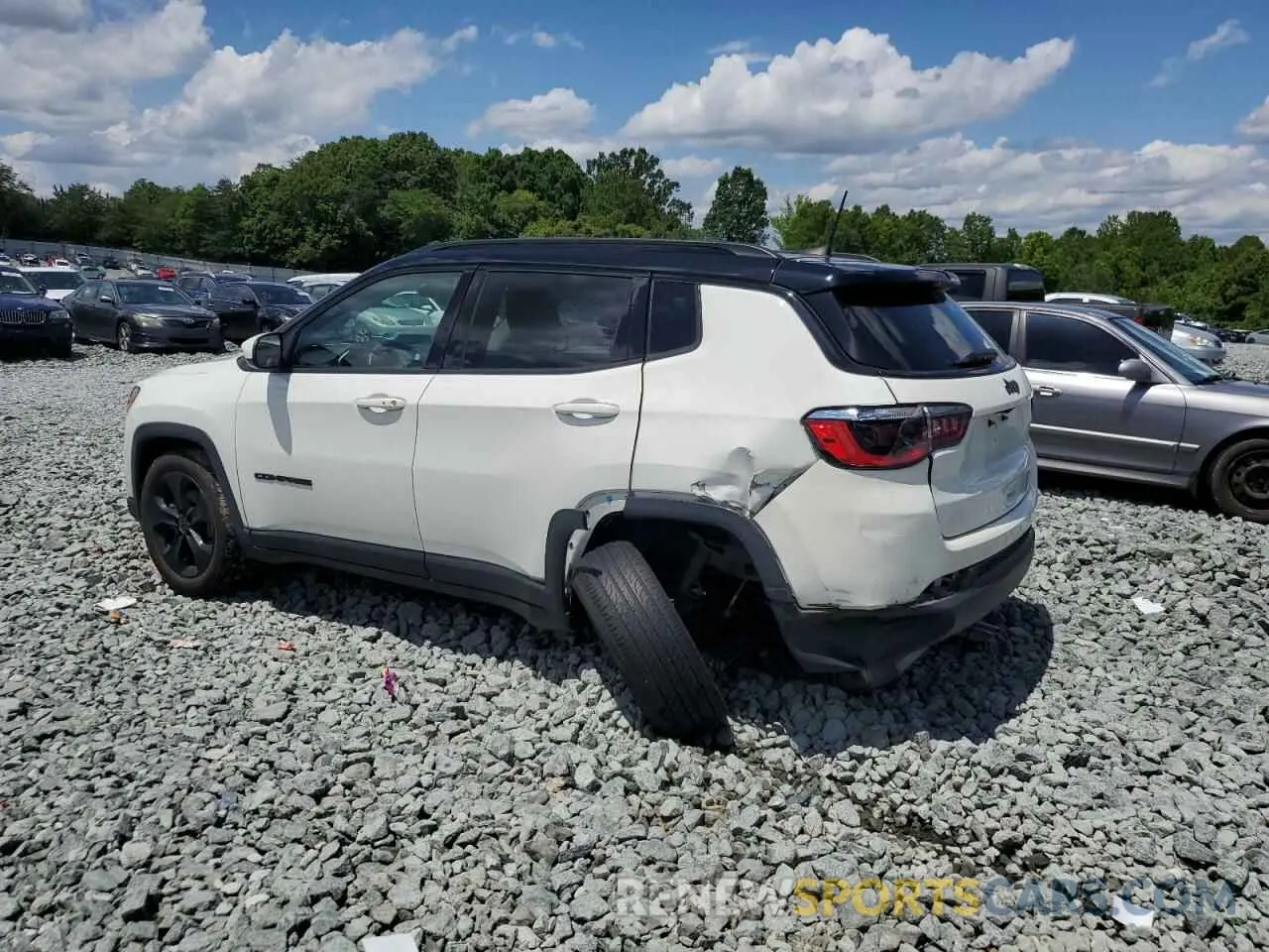 2 Photograph of a damaged car 3C4NJCBB4MT587380 JEEP COMPASS 2021