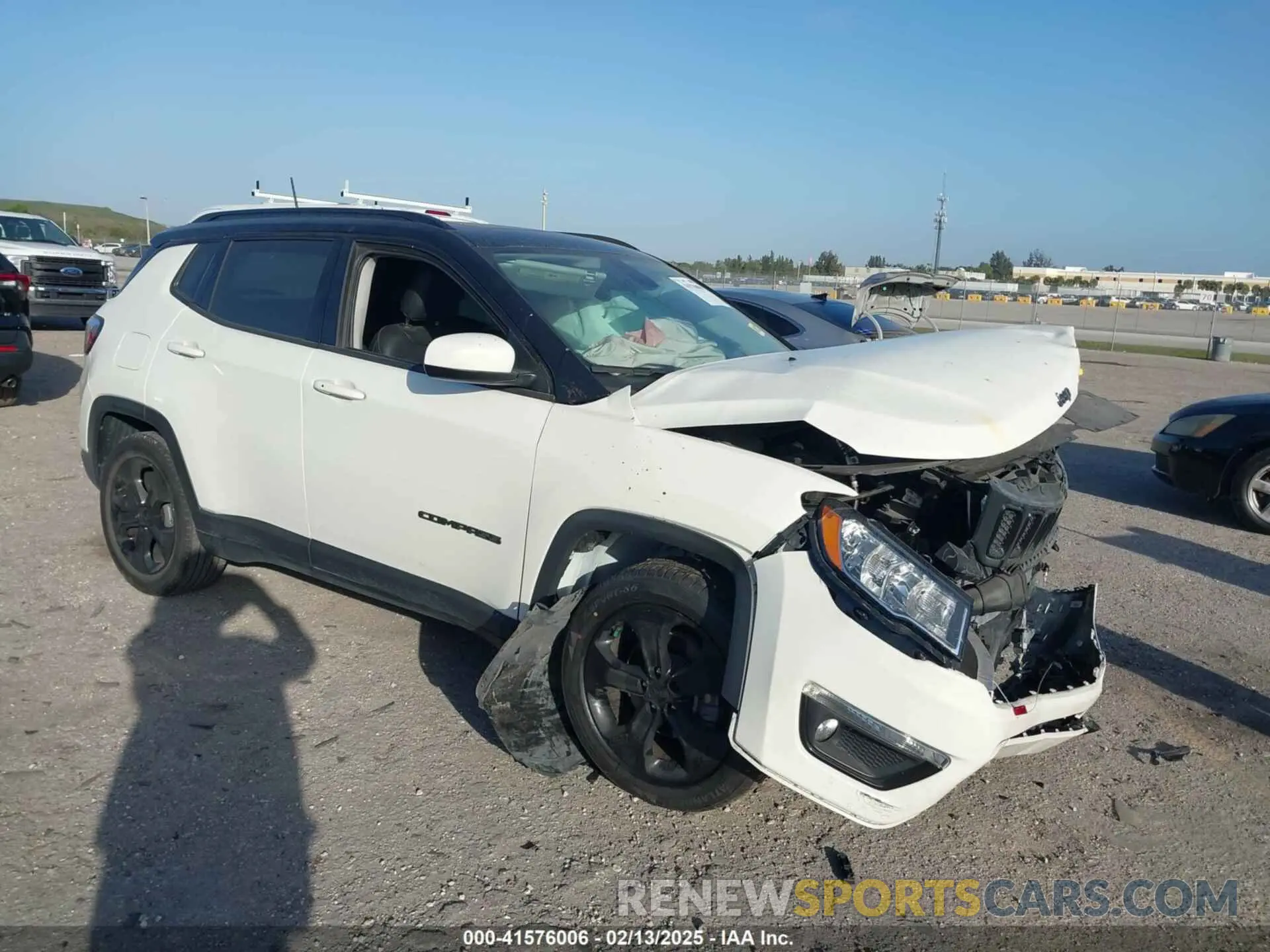 1 Photograph of a damaged car 3C4NJCBB5MT502126 JEEP COMPASS 2021