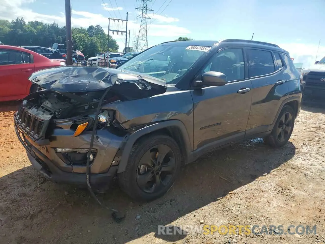 1 Photograph of a damaged car 3C4NJCBB5MT571365 JEEP COMPASS 2021