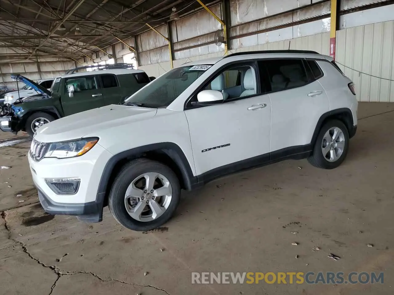 1 Photograph of a damaged car 3C4NJCBB7MT571349 JEEP COMPASS 2021