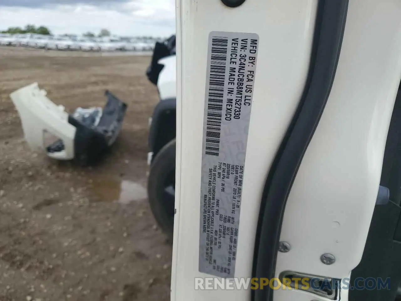 13 Photograph of a damaged car 3C4NJCBB8MT527330 JEEP COMPASS 2021