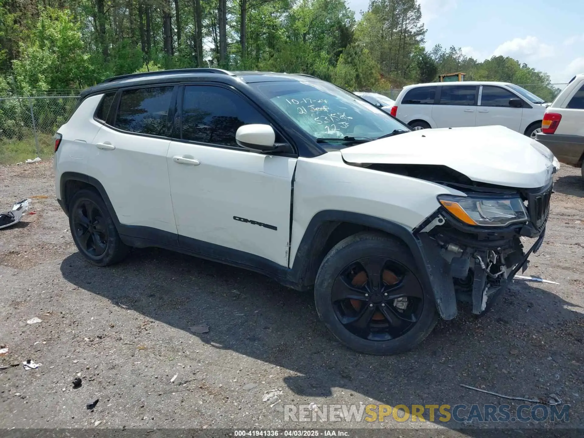 1 Photograph of a damaged car 3C4NJCBB8MT531586 JEEP COMPASS 2021