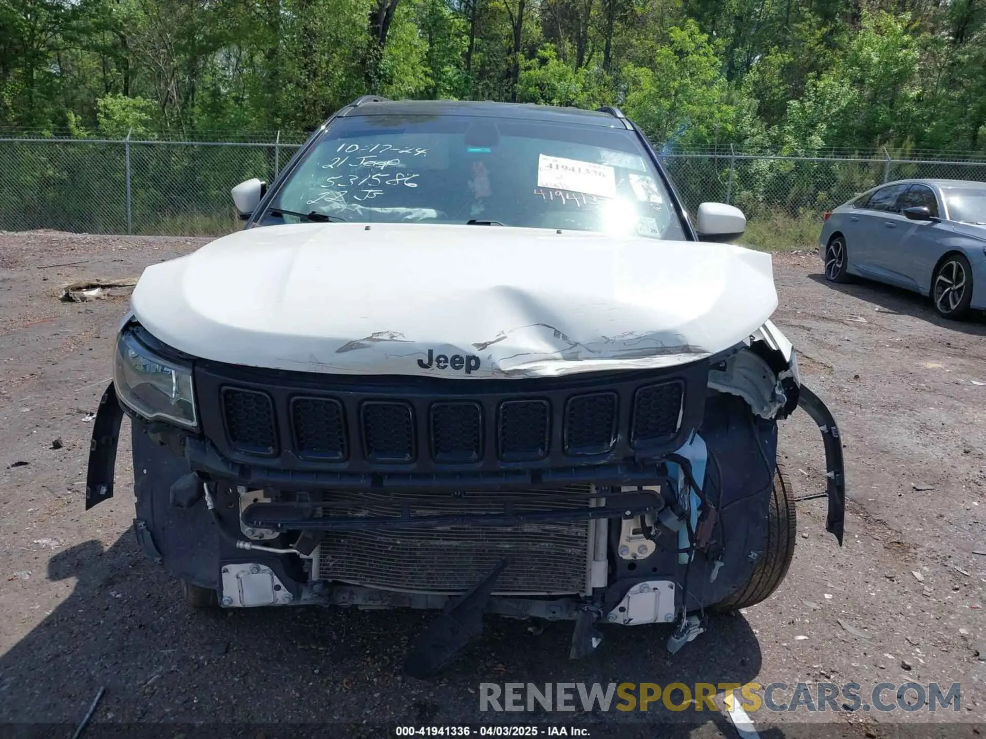 12 Photograph of a damaged car 3C4NJCBB8MT531586 JEEP COMPASS 2021