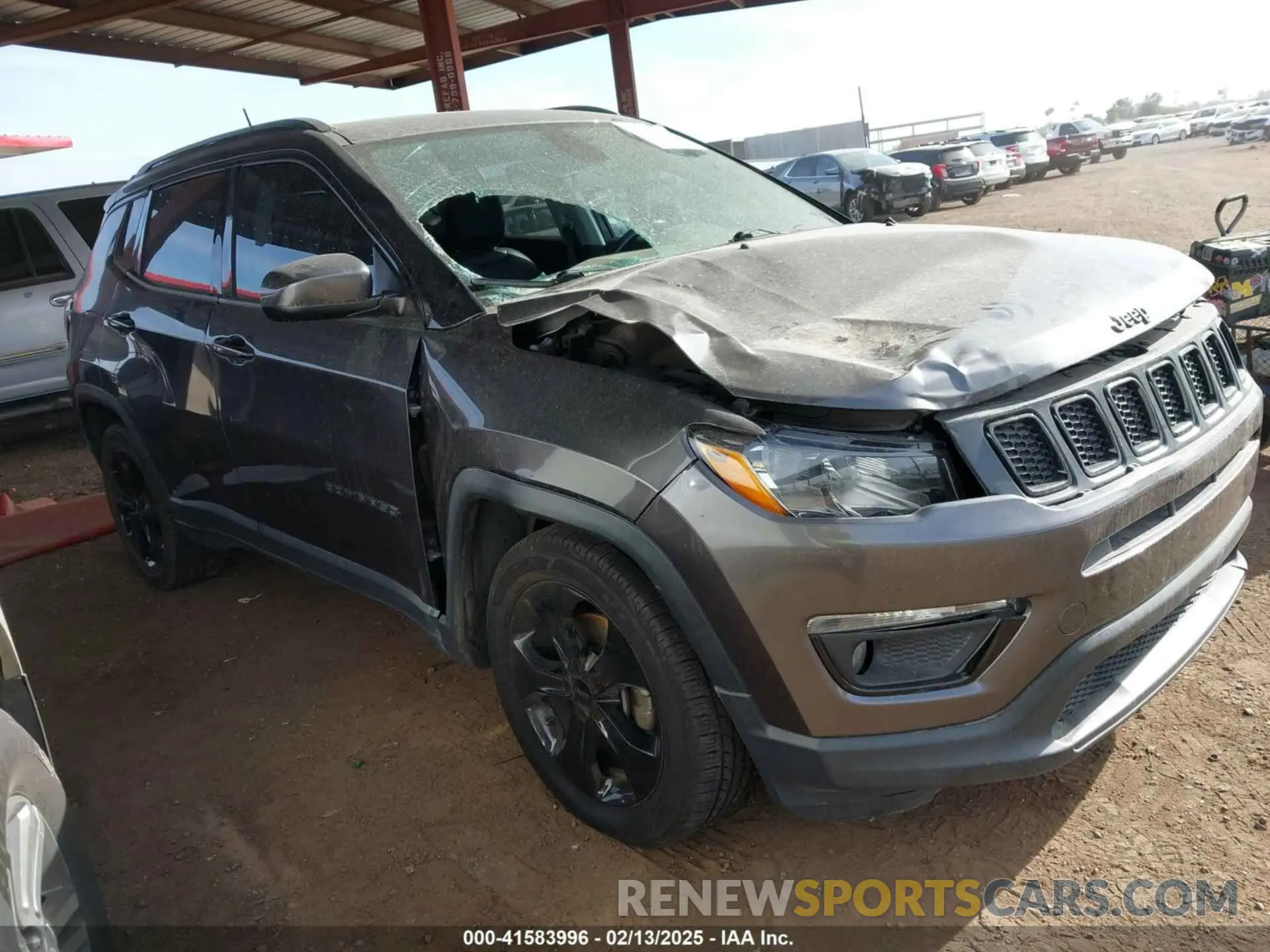 1 Photograph of a damaged car 3C4NJCBB9MT560370 JEEP COMPASS 2021