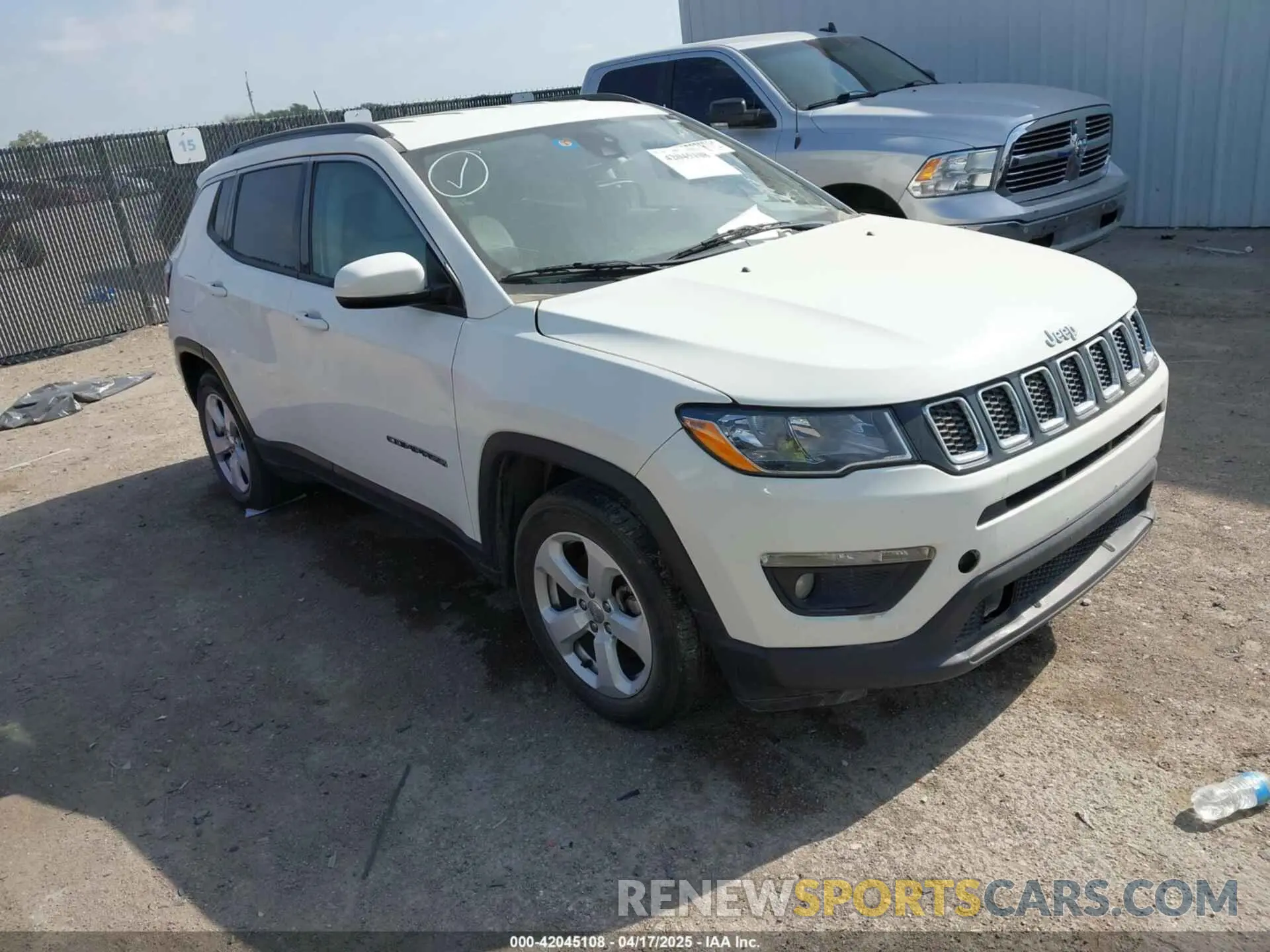 1 Photograph of a damaged car 3C4NJCBBXMT563942 JEEP COMPASS 2021