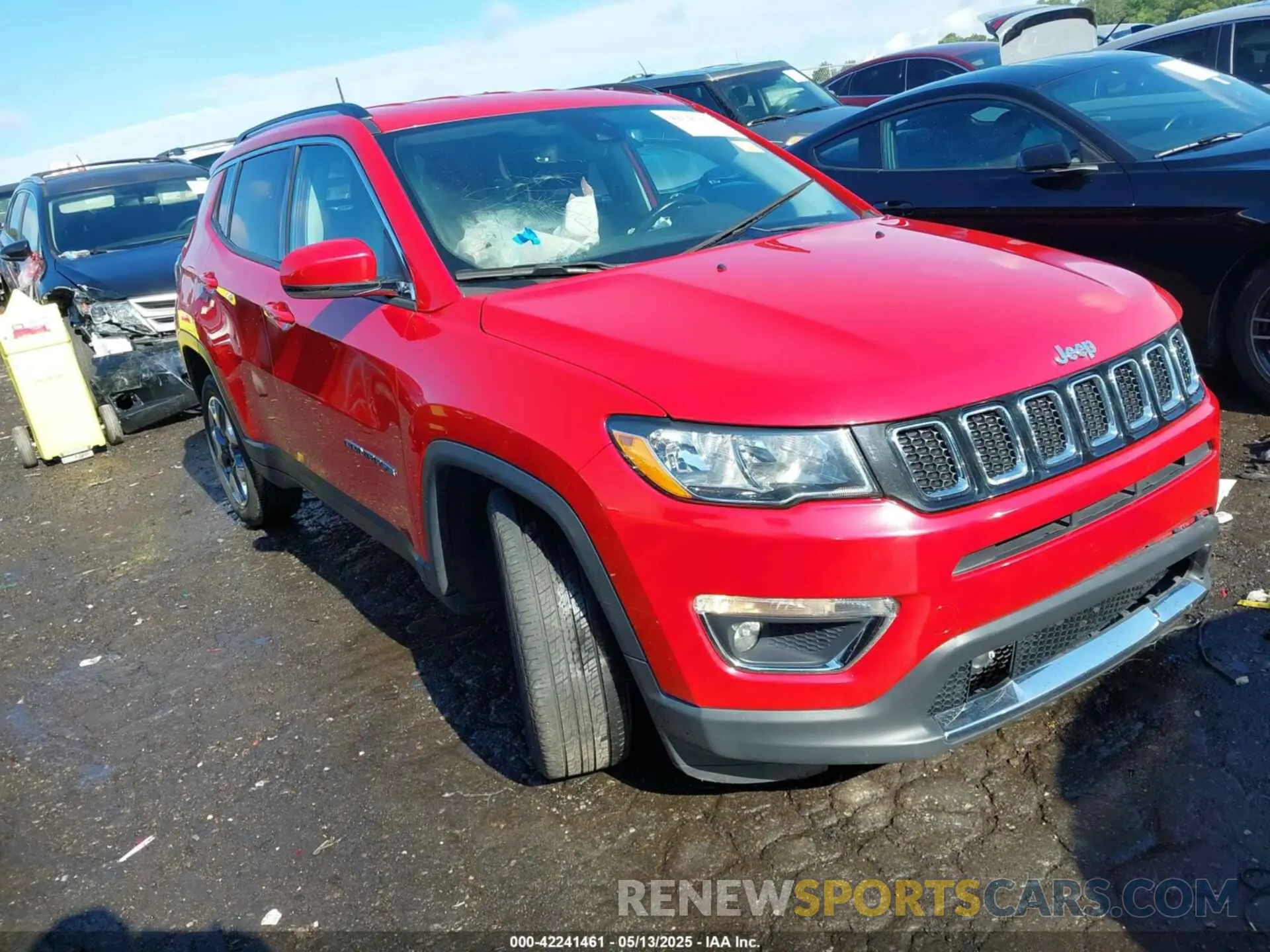 1 Photograph of a damaged car 3C4NJCCB2MT573413 JEEP COMPASS 2021