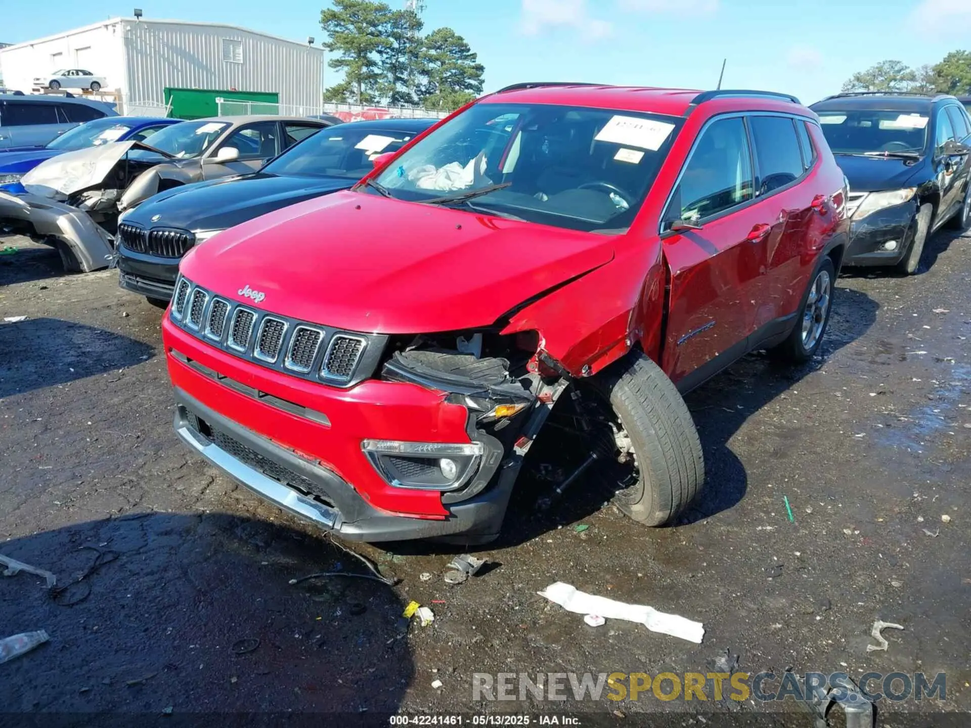 2 Photograph of a damaged car 3C4NJCCB2MT573413 JEEP COMPASS 2021