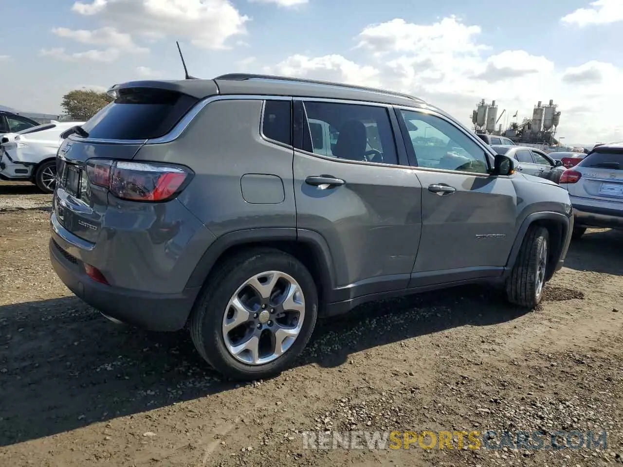 3 Photograph of a damaged car 3C4NJCCB5MT559344 JEEP COMPASS 2021