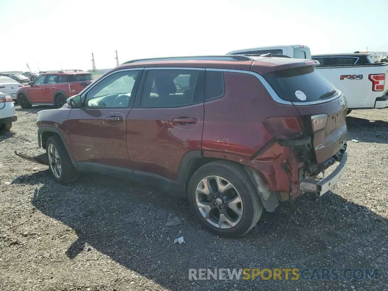 2 Photograph of a damaged car 3C4NJCCB8MT580429 JEEP COMPASS 2021