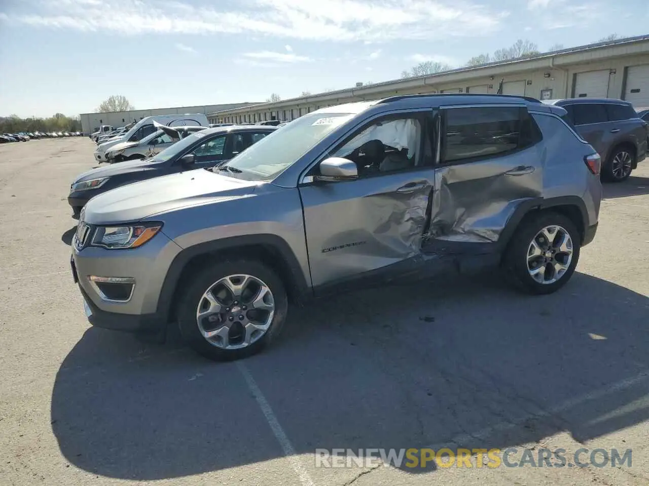 1 Photograph of a damaged car 3C4NJCCB9MT531448 JEEP COMPASS 2021