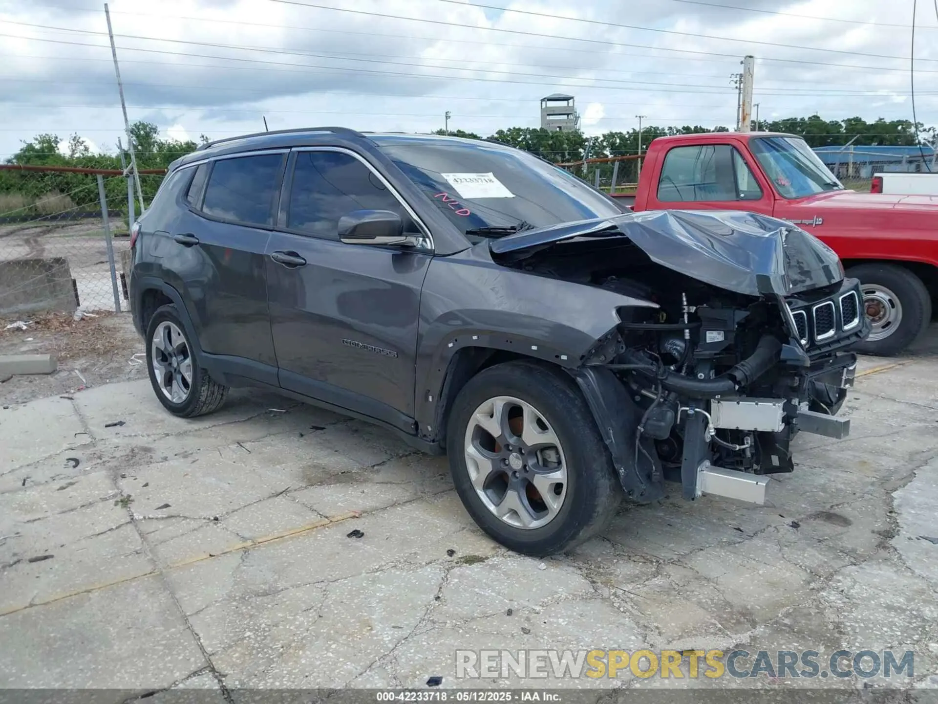 1 Photograph of a damaged car 3C4NJCCB9MT573621 JEEP COMPASS 2021