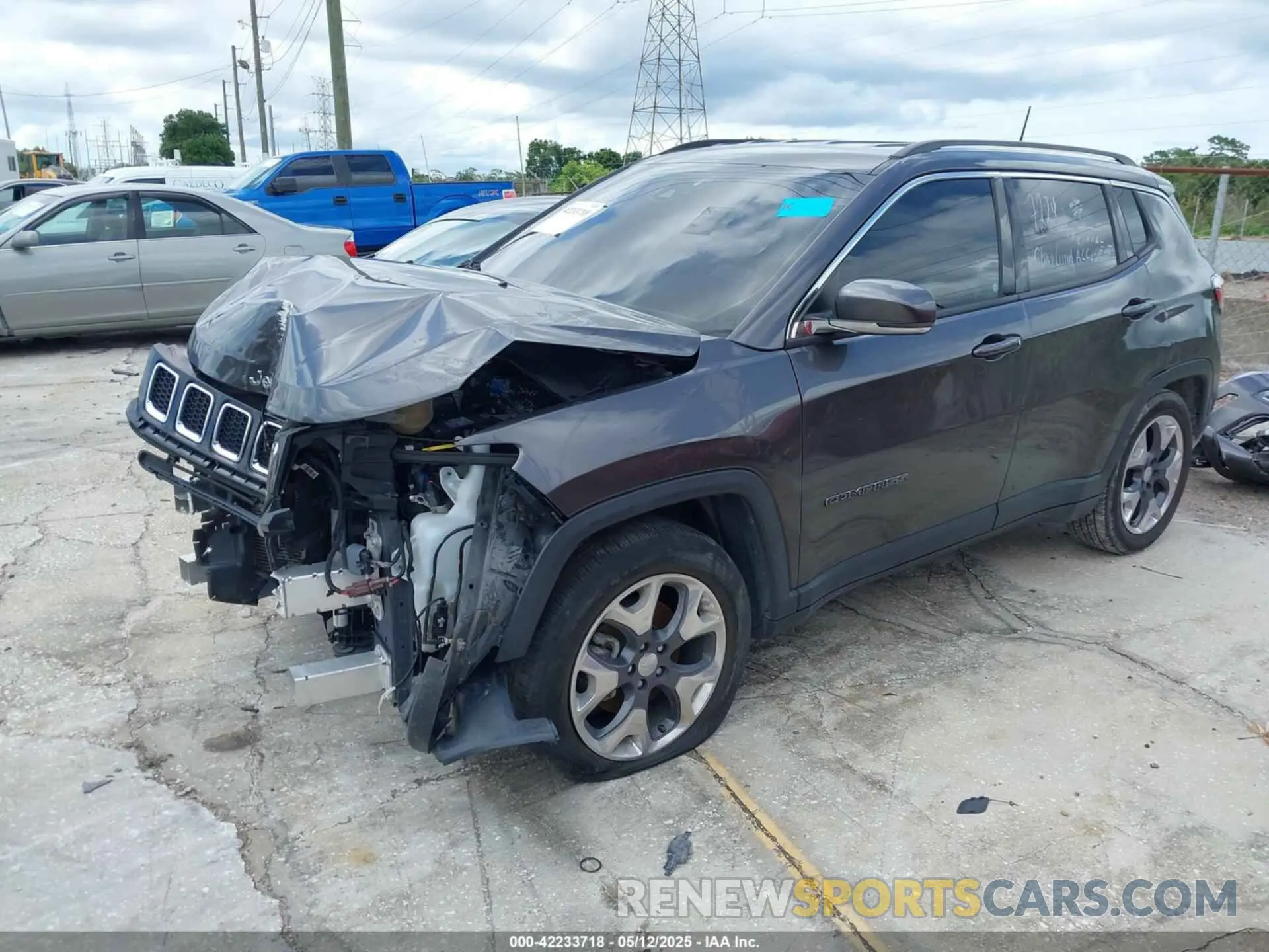 2 Photograph of a damaged car 3C4NJCCB9MT573621 JEEP COMPASS 2021