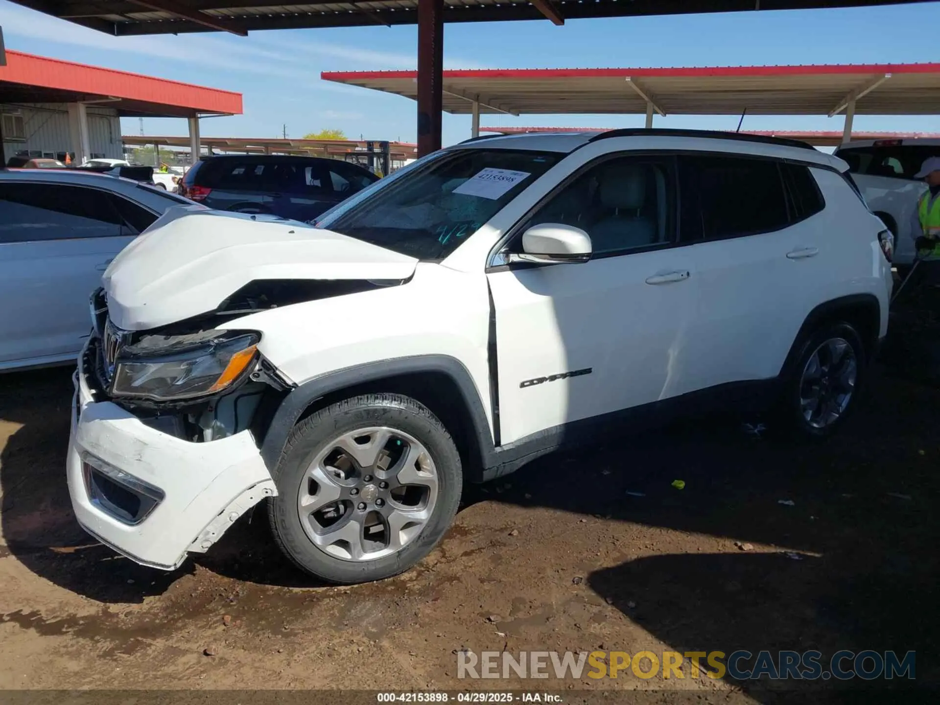 2 Photograph of a damaged car 3C4NJCCBXMT511497 JEEP COMPASS 2021