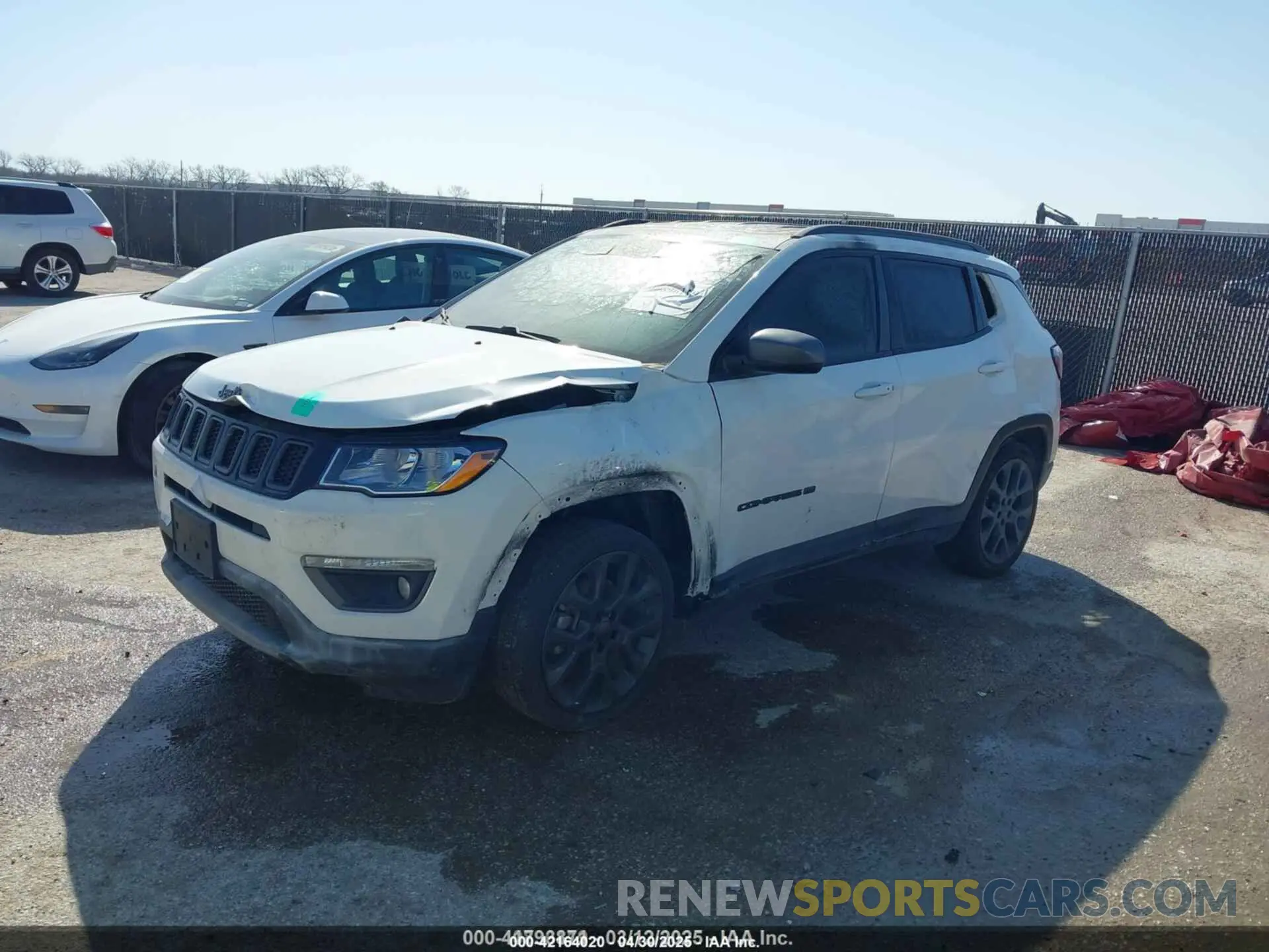 2 Photograph of a damaged car 3C4NJCEB0MT545770 JEEP COMPASS 2021