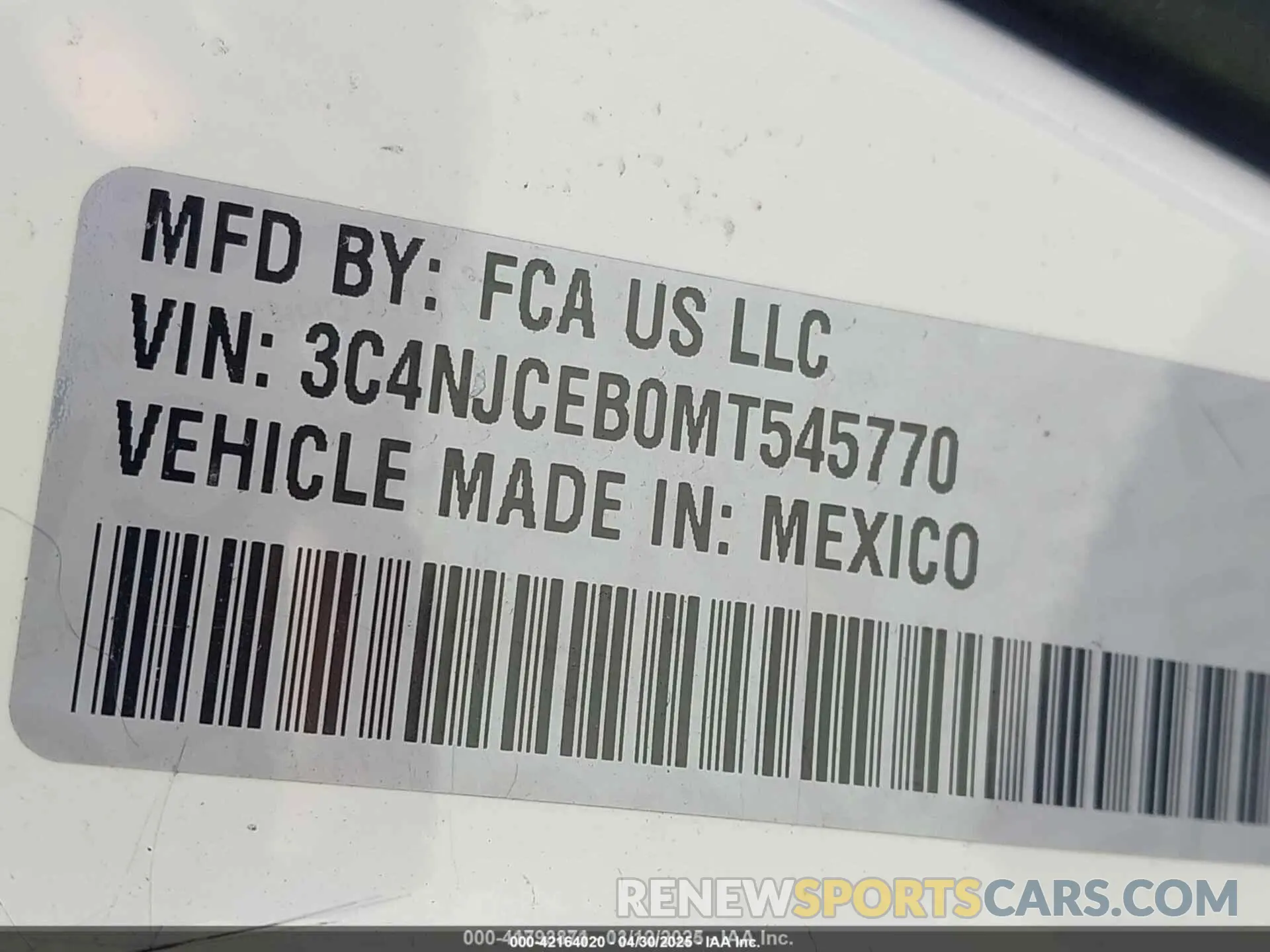 9 Photograph of a damaged car 3C4NJCEB0MT545770 JEEP COMPASS 2021