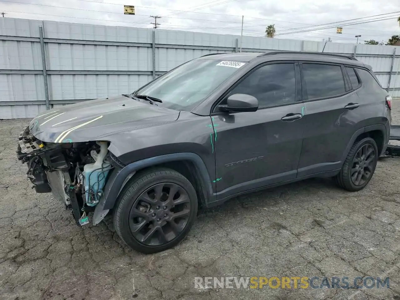 1 Photograph of a damaged car 3C4NJCEB4MT548722 JEEP COMPASS 2021