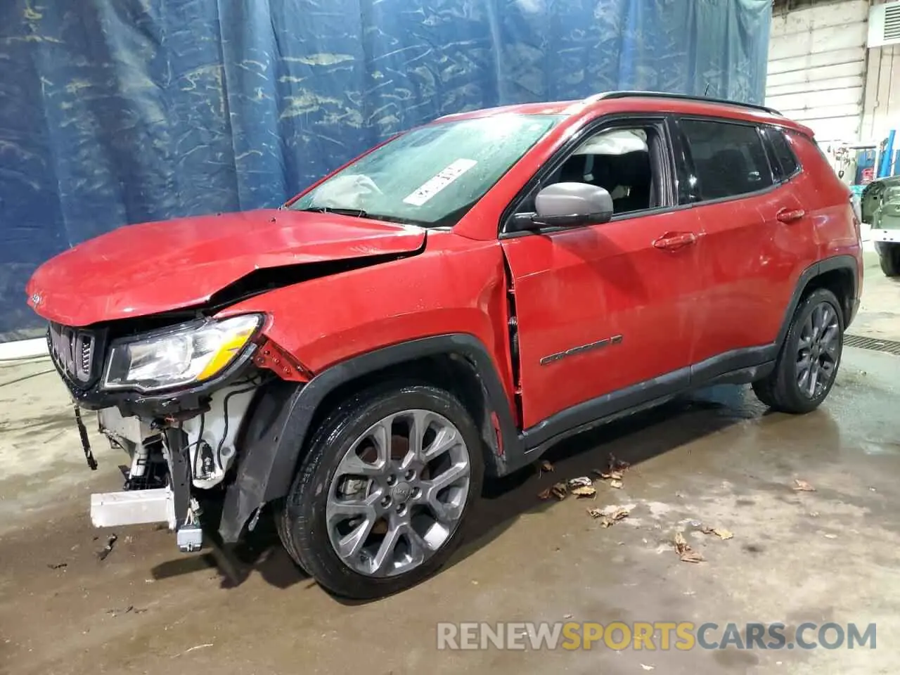 1 Photograph of a damaged car 3C4NJCEBXMT597441 JEEP COMPASS 2021