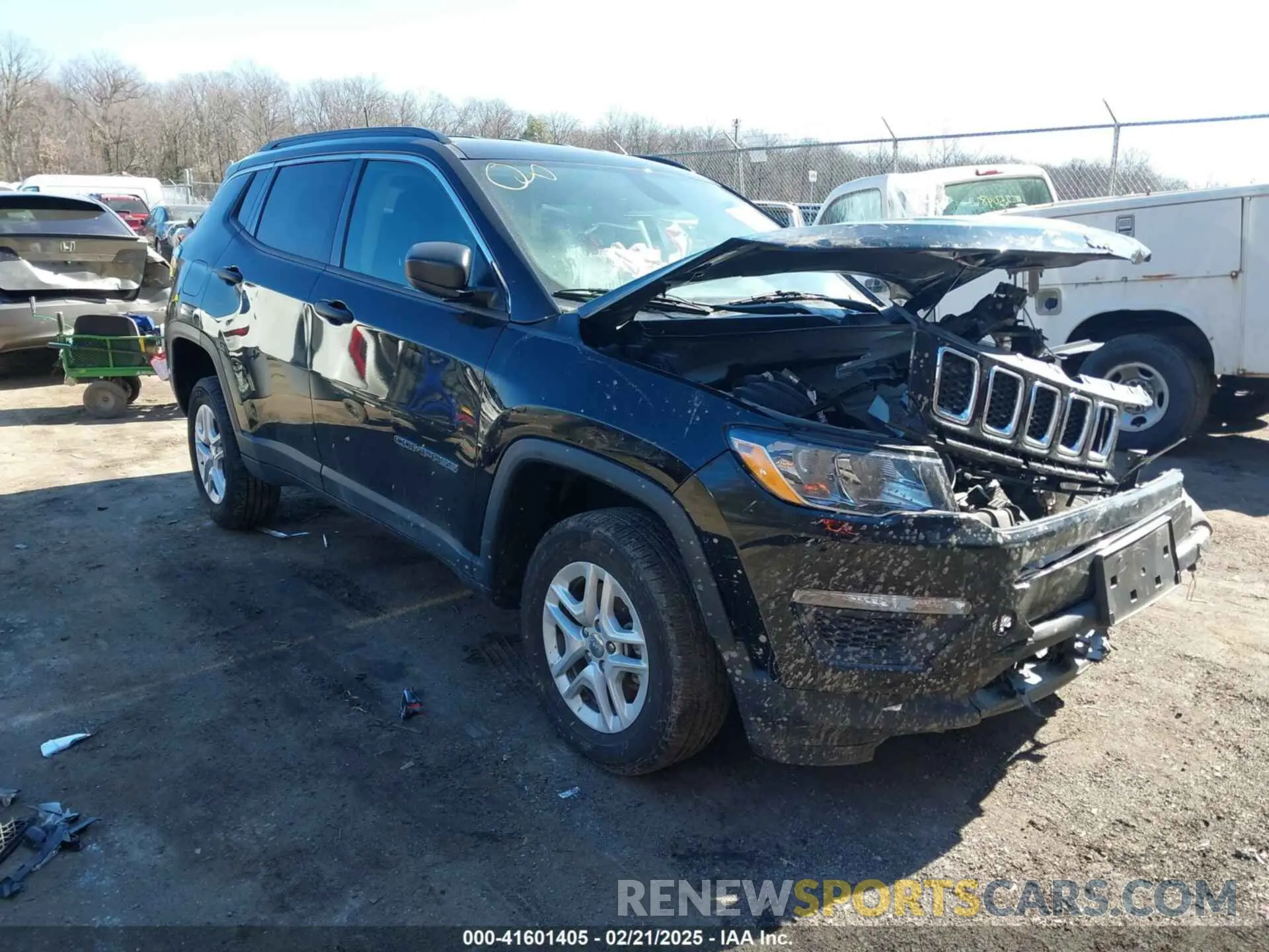 1 Photograph of a damaged car 3C4NJDAB0MT556781 JEEP COMPASS 2021